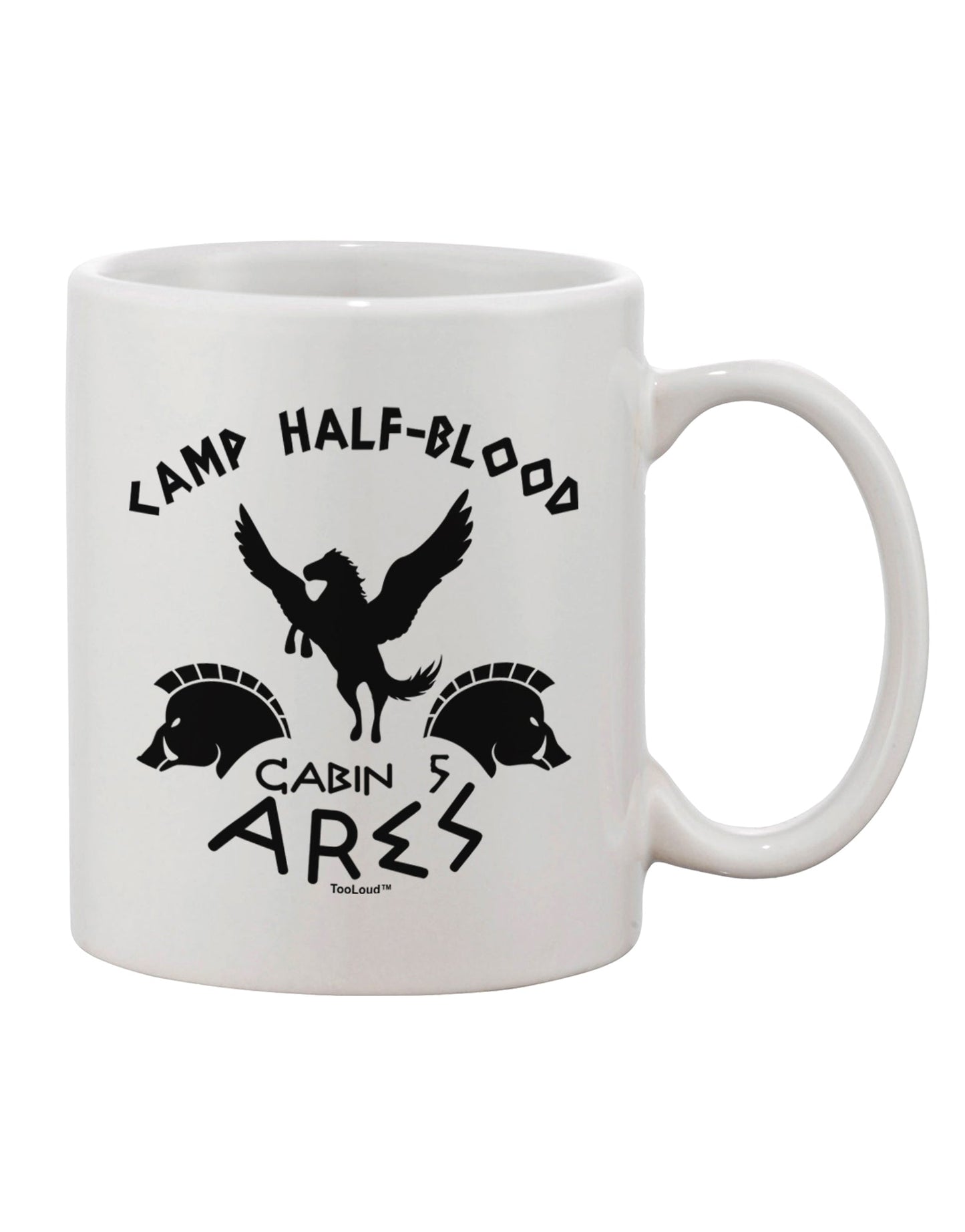 Ares-inspired 11 oz Coffee Mug for Camp Half Blood Cabin 5 - Crafted by a Drinkware Expert-11 OZ Coffee Mug-TooLoud-White-Davson Sales
