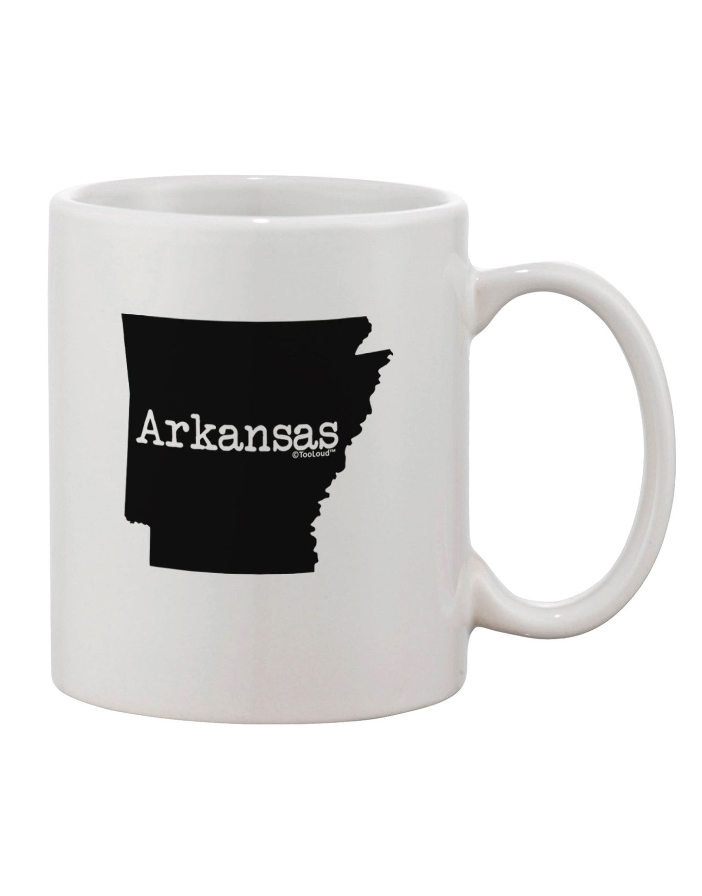 Arkansas State Silhouette Printed 11 oz Coffee Mug - TooLoud-11 OZ Coffee Mug-TooLoud-White-Davson Sales
