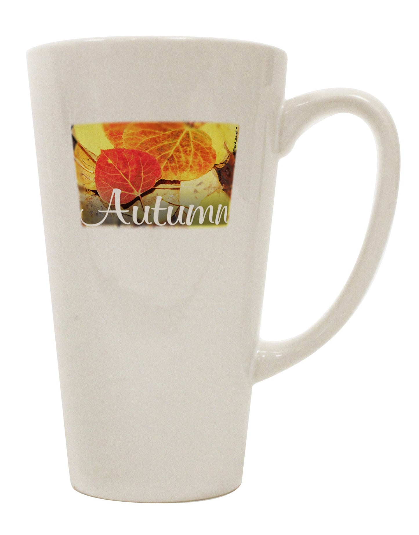 Autumn-inspired 16 Ounce Conical Latte Coffee Mug - Crafted for Colorado Coffee Lovers TooLoud-Conical Latte Mug-TooLoud-White-Davson Sales