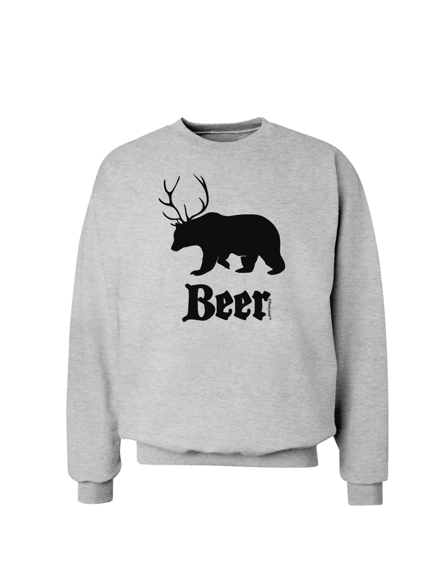 Beer Animal Sweatshirt-Sweatshirts-TooLoud-AshGray-Small-Davson Sales
