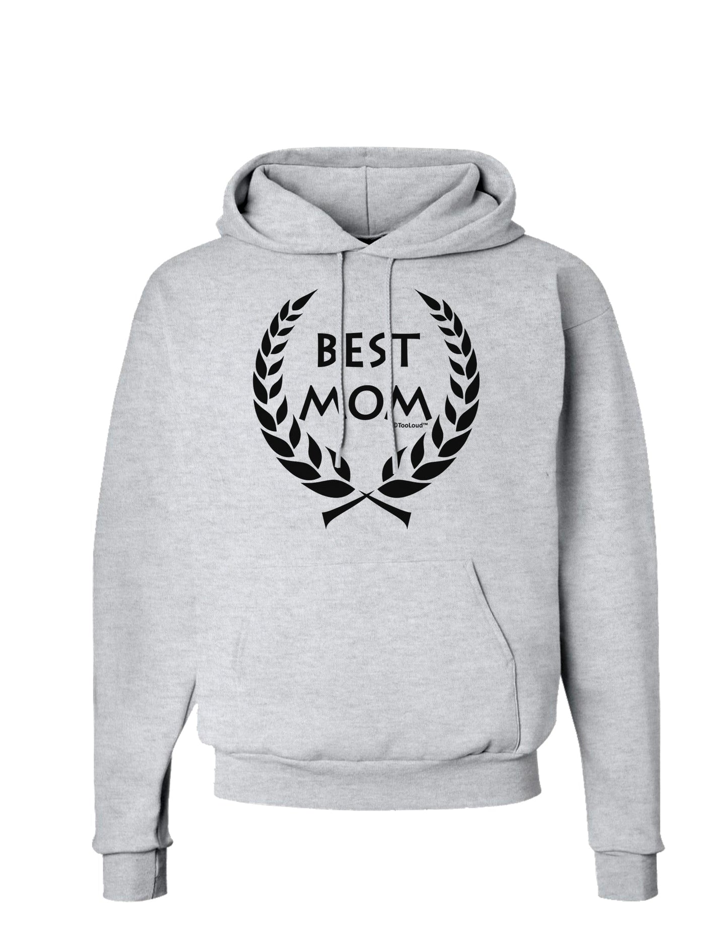 Best Mom - Wreath Design Hoodie Sweatshirt by TooLoud-Hoodie-TooLoud-AshGray-Small-Davson Sales