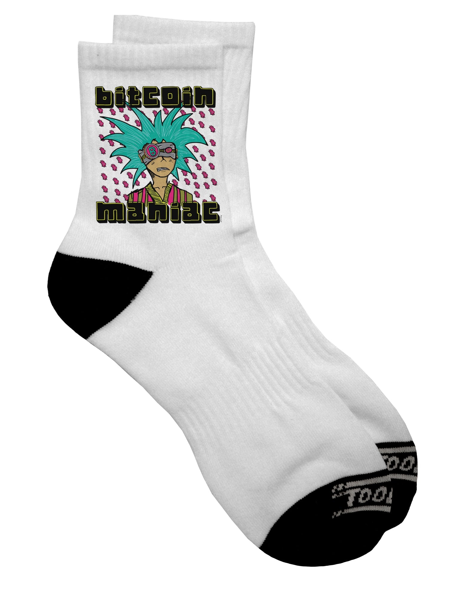 Bitcoin Enthusiast Cryptocurrency-themed Adult Socks - TooLoud-Socks-TooLoud-Short-Ladies-4-6-Davson Sales