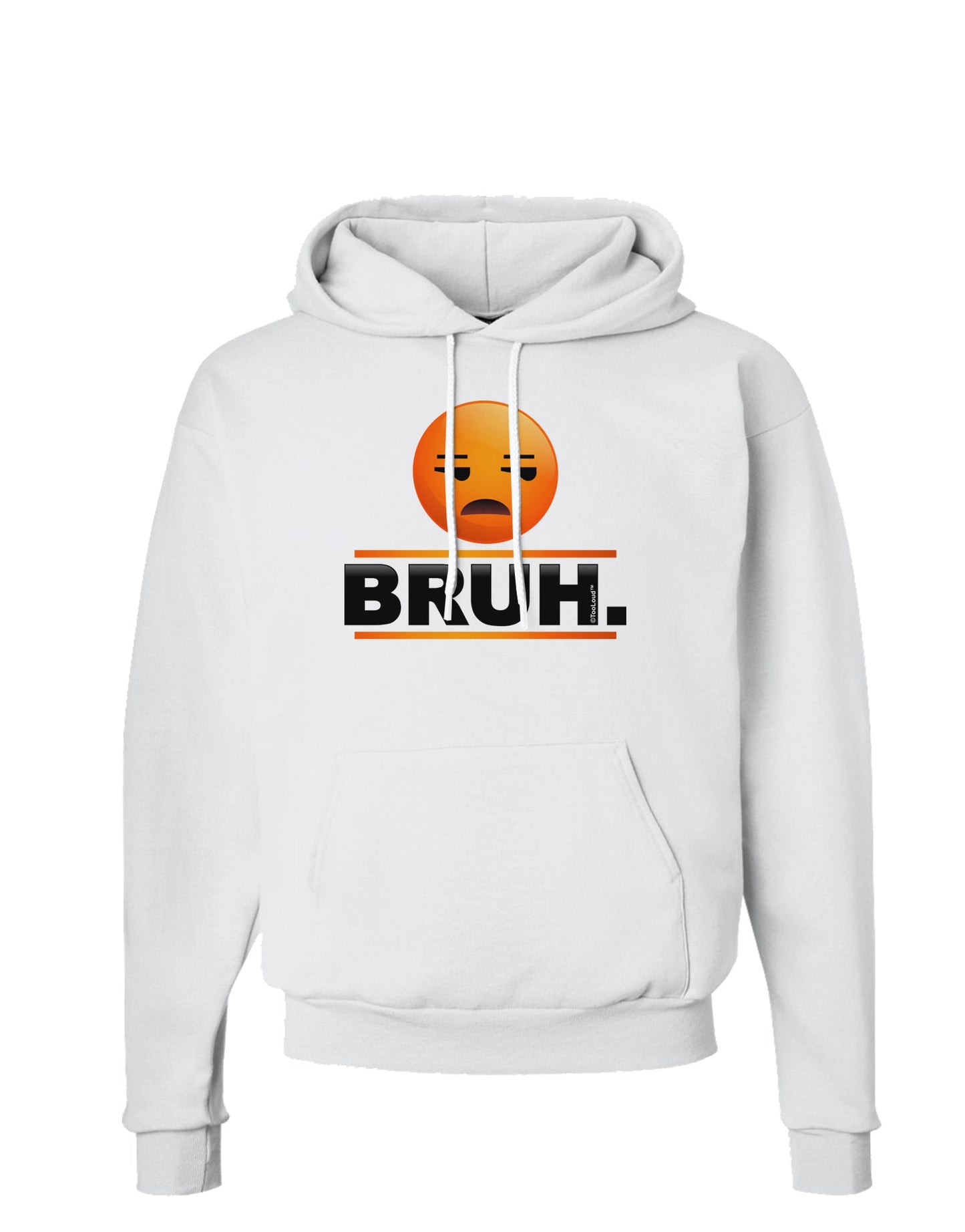 Bruh Emoji Hoodie Sweatshirt-Hoodie-TooLoud-White-Small-Davson Sales