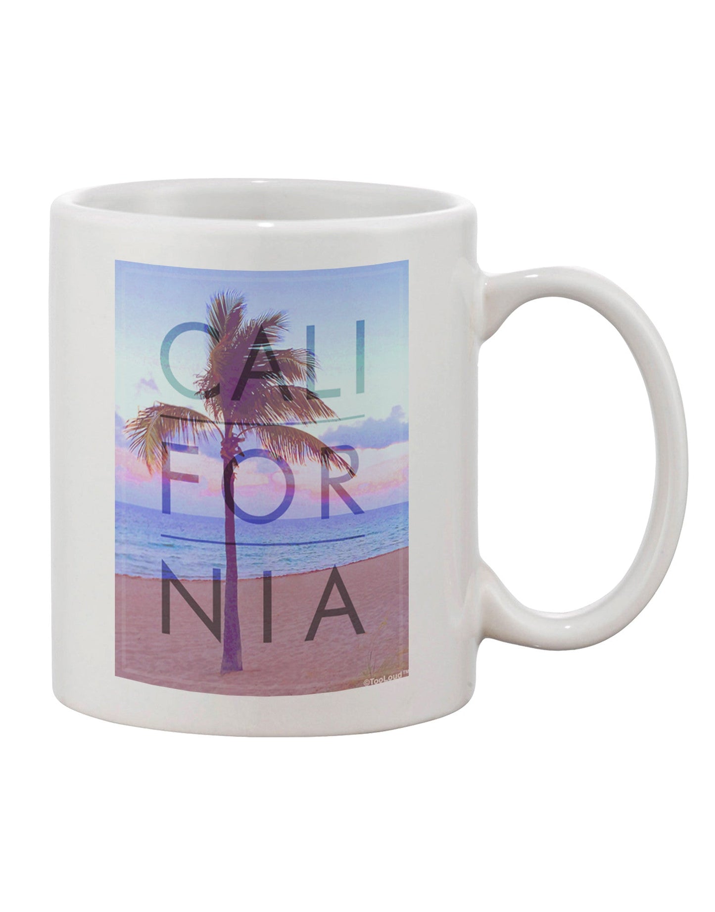 California Beach Filter Printed 11 oz Coffee Mug - Crafted for the Discerning Connoisseur-11 OZ Coffee Mug-TooLoud-White-Davson Sales