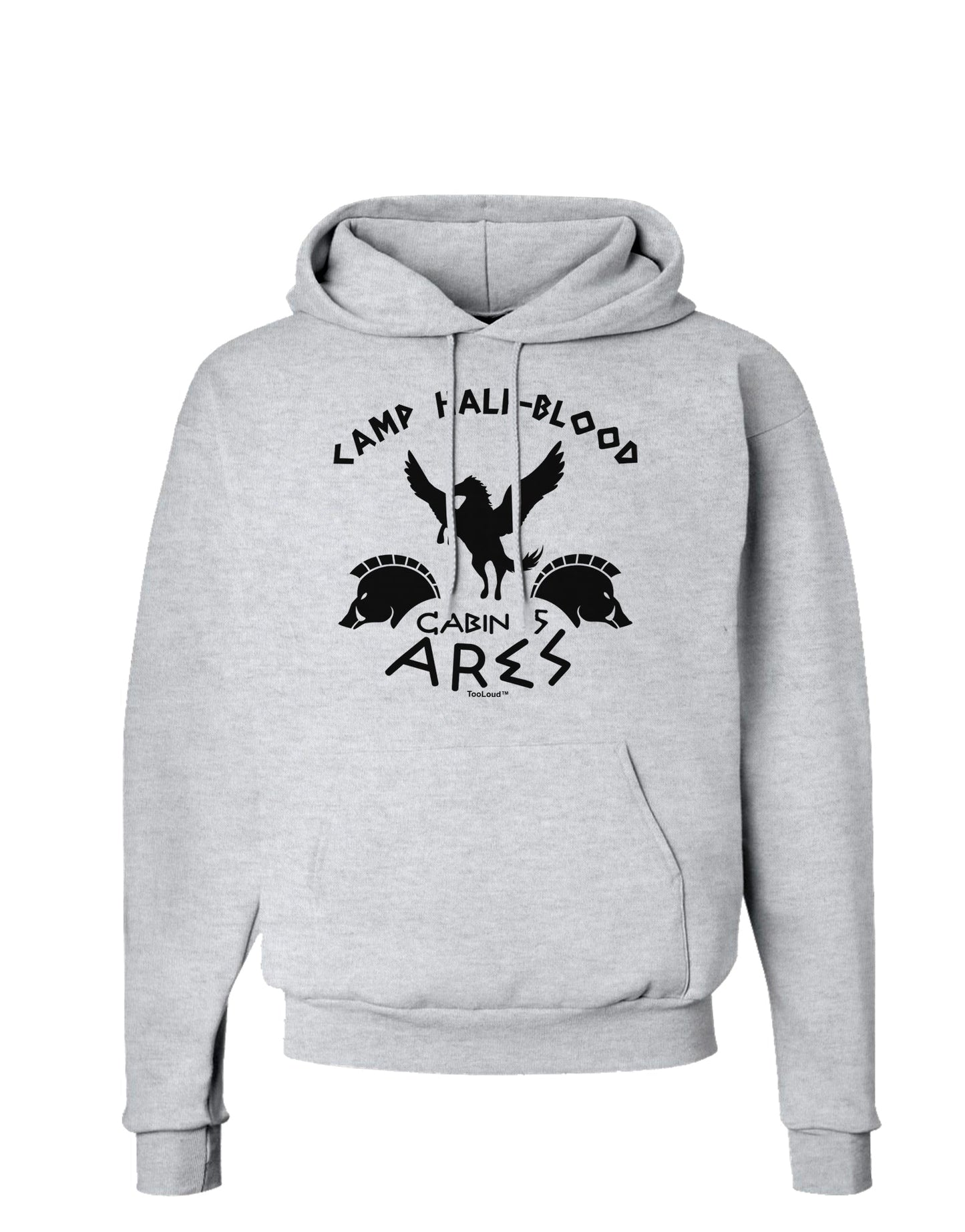 Camp Half Blood Cabin 5 Ares Hoodie Sweatshirt by-Hoodie-TooLoud-AshGray-Small-Davson Sales