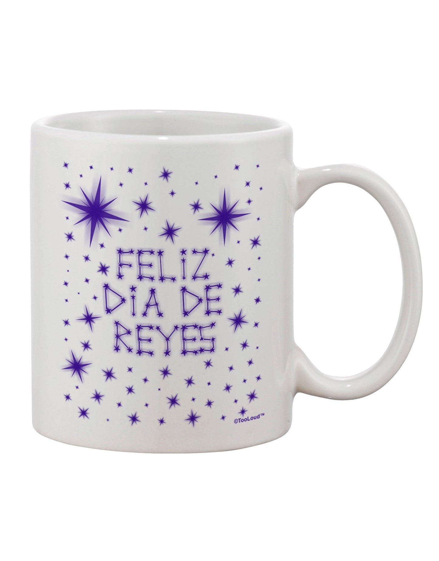Celebrate Feliz Dia de Reyes with the Exquisite Estrellas Brillantes Printed 11 oz Coffee Mug - TooLoud-11 OZ Coffee Mug-TooLoud-White-Davson Sales