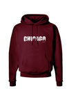 Chicago Skyline Cutout Dark Hoodie Sweatshirt by TooLoud-Hoodie-TooLoud-Maroon-Small-Davson Sales
