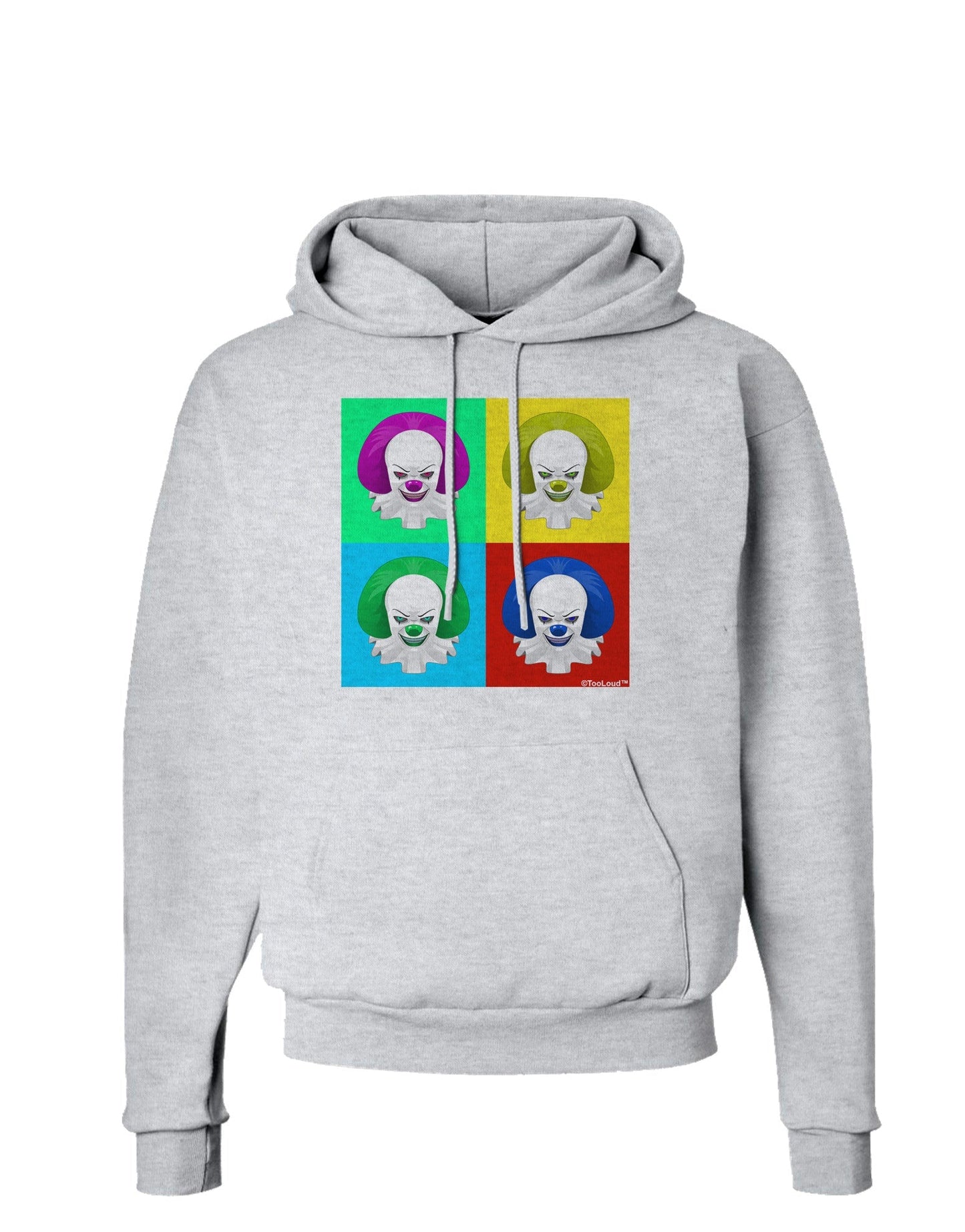Clown Face Pop Art 2 Hoodie Sweatshirt-Hoodie-TooLoud-AshGray-Small-Davson Sales