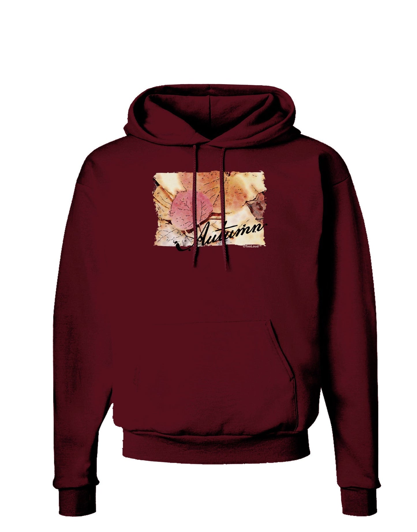 Colorado - Autumn WaterColor Text Dark Hoodie Sweatshirt-Hoodie-TooLoud-Maroon-Small-Davson Sales