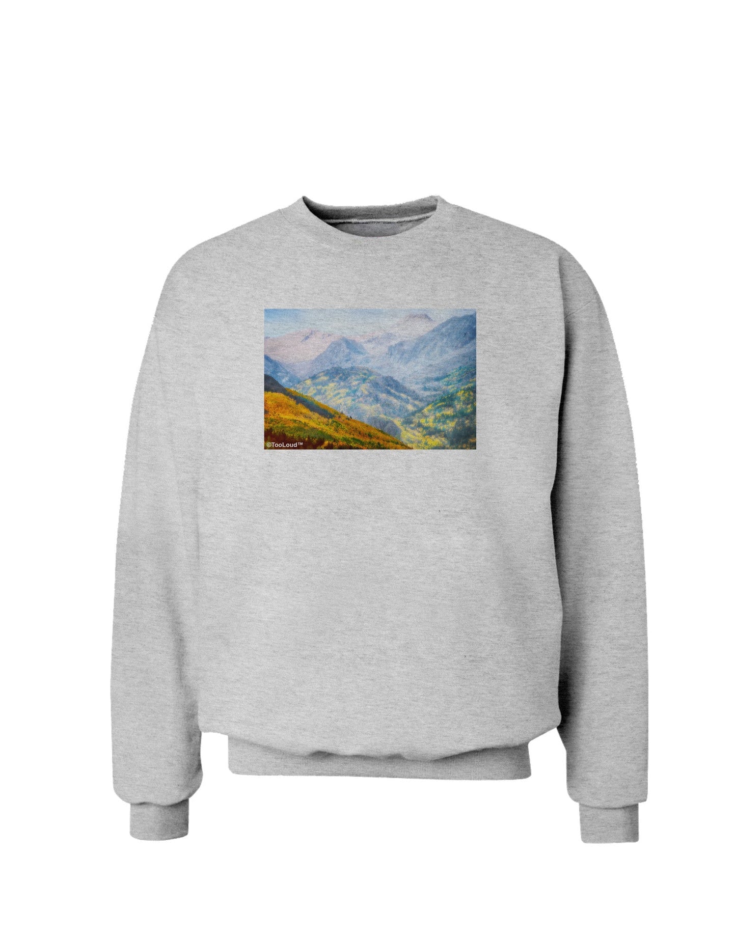 Colorado Fog Mountains Sweatshirt-Sweatshirts-TooLoud-AshGray-Small-Davson Sales
