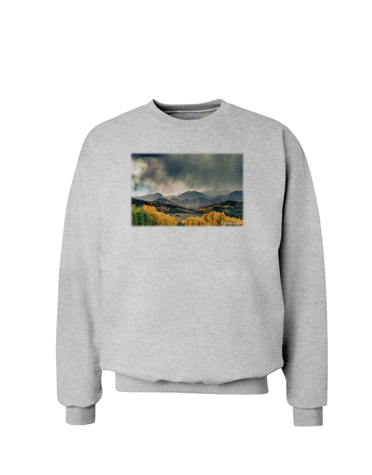 Colorado Mountain Scene Photo Sweatshirt-Sweatshirts-TooLoud-AshGray-Small-Davson Sales