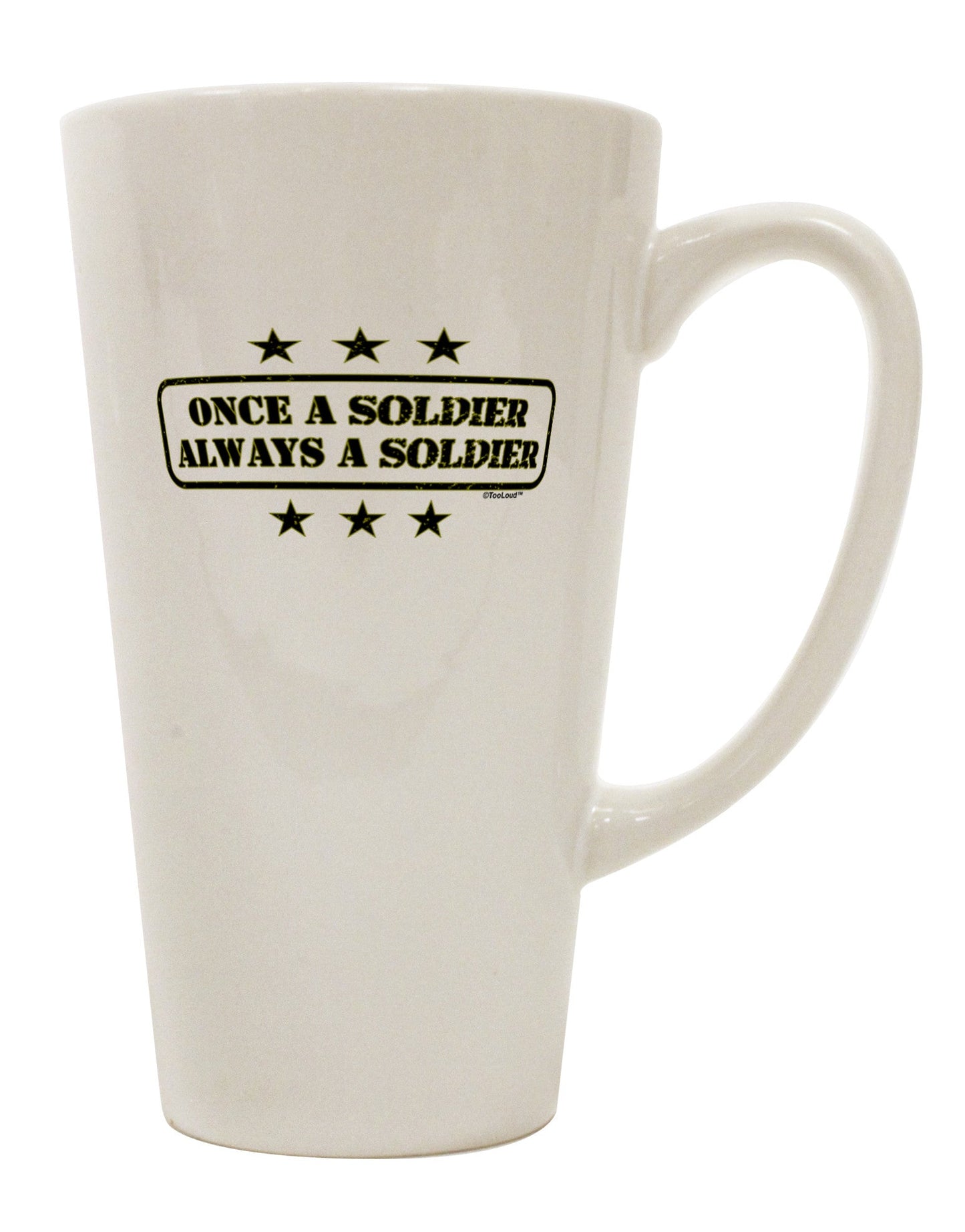 Conical Latte Coffee Mug for the Discerning Soldier - TooLoud-Conical Latte Mug-TooLoud-White-Davson Sales