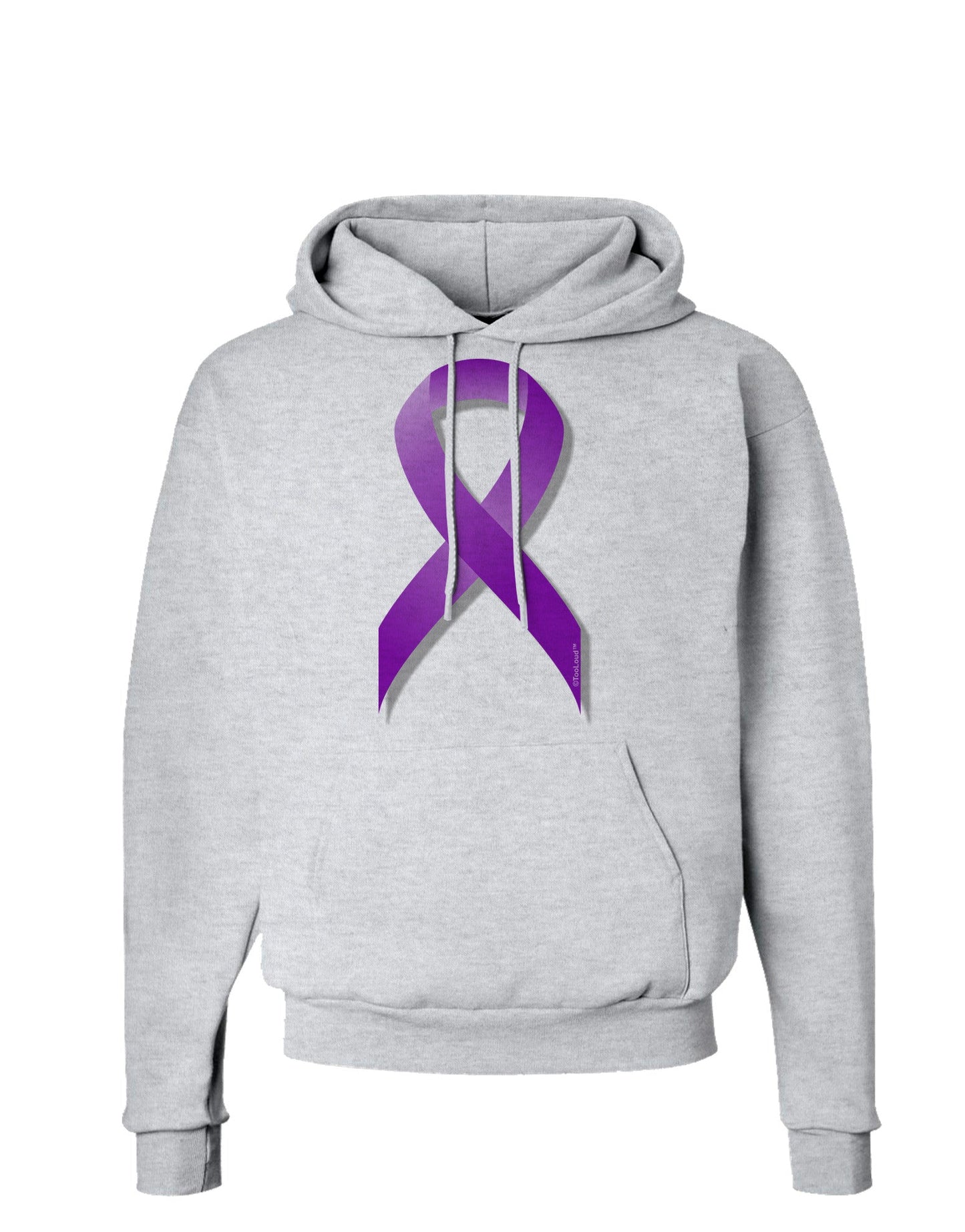 Crohn’s Disease Awareness Ribbon - Purple Hoodie Sweatshirt-Hoodie-TooLoud-AshGray-Small-Davson Sales