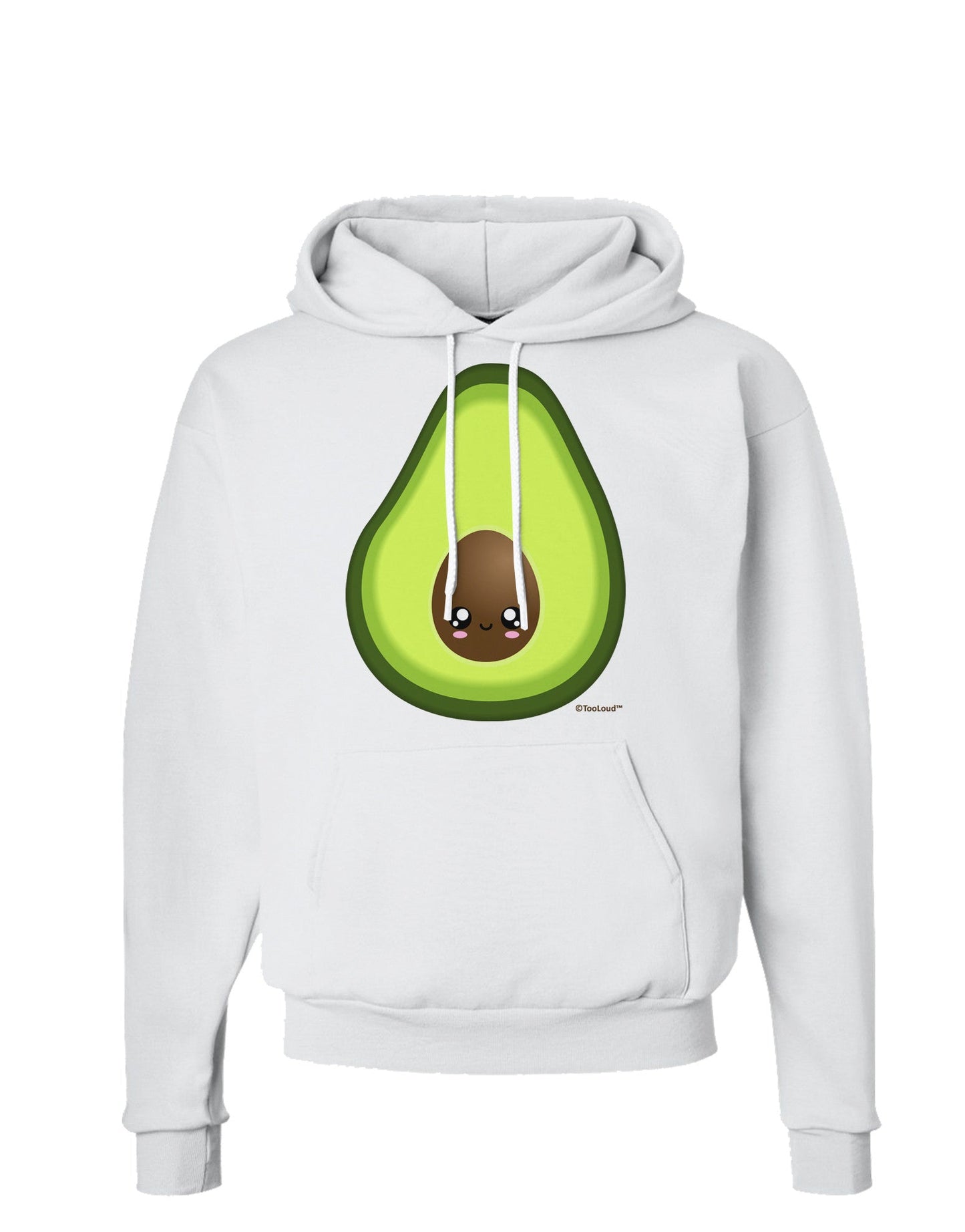 Cute Avocado Design Hoodie Sweatshirt-Hoodie-TooLoud-White-Small-Davson Sales