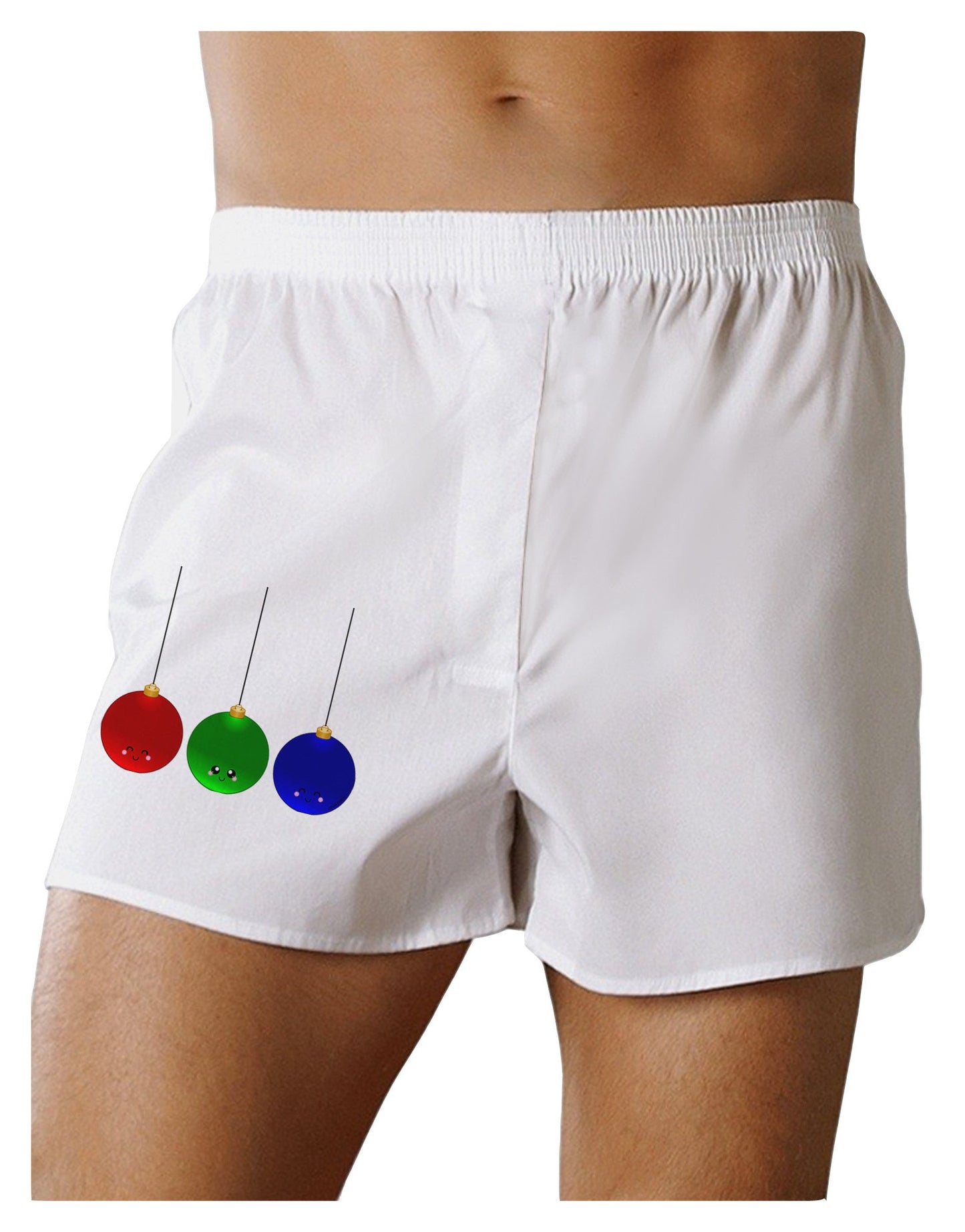 Cute Christmas Ornaments Boxer Shorts-Boxer Shorts-TooLoud-White-Small-Davson Sales