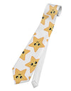 Cute Starfish All Over Printed White Necktie by TooLoud