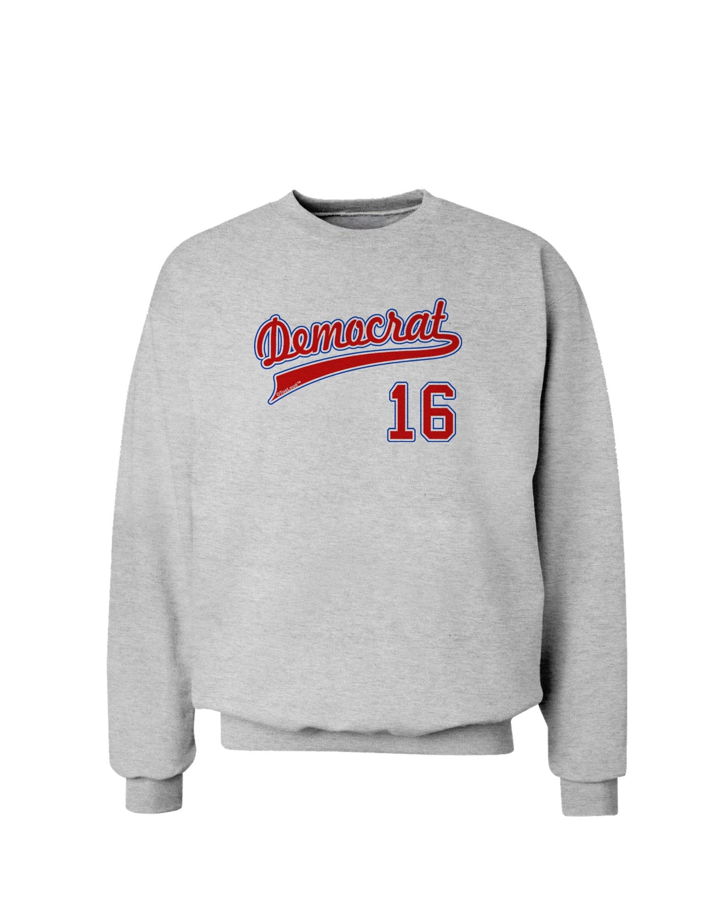 Democrat Jersey 16 Sweatshirt-Sweatshirts-TooLoud-AshGray-Small-Davson Sales