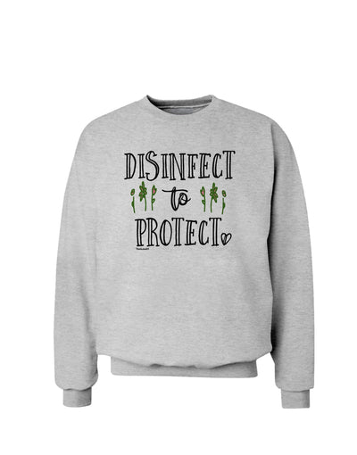 Disinfect to Protect Sweatshirt-Sweatshirts-TooLoud-AshGray-Small-Davson Sales