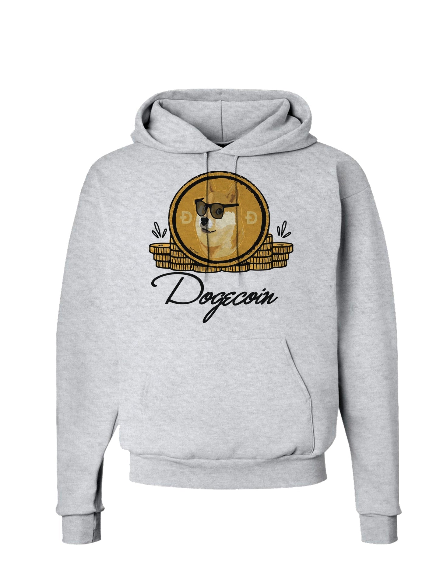 Doge Coins Hoodie Sweatshirt-Hoodie-TooLoud-AshGray-Small-Davson Sales