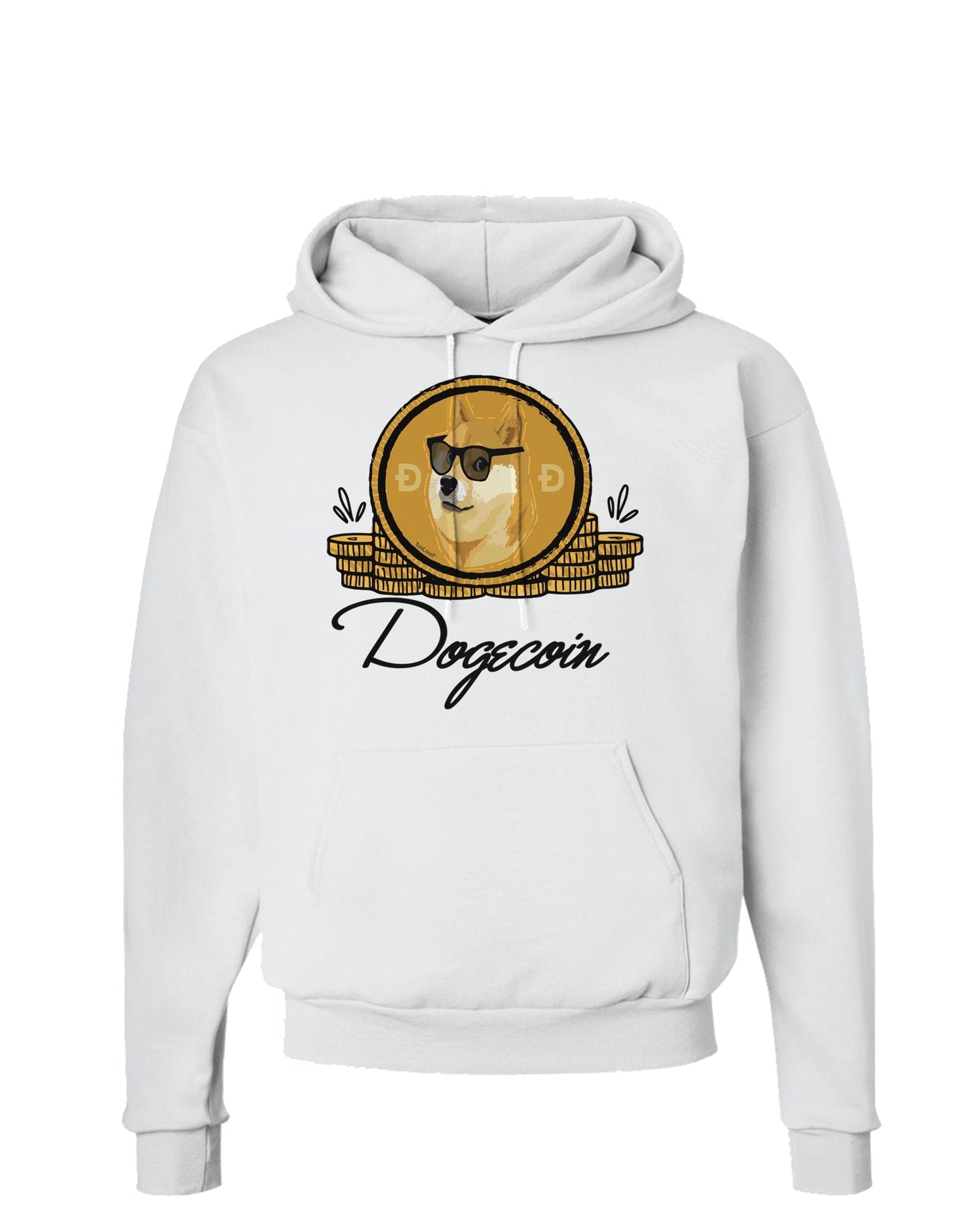 Doge Coins Hoodie Sweatshirt-Hoodie-TooLoud-White-Small-Davson Sales