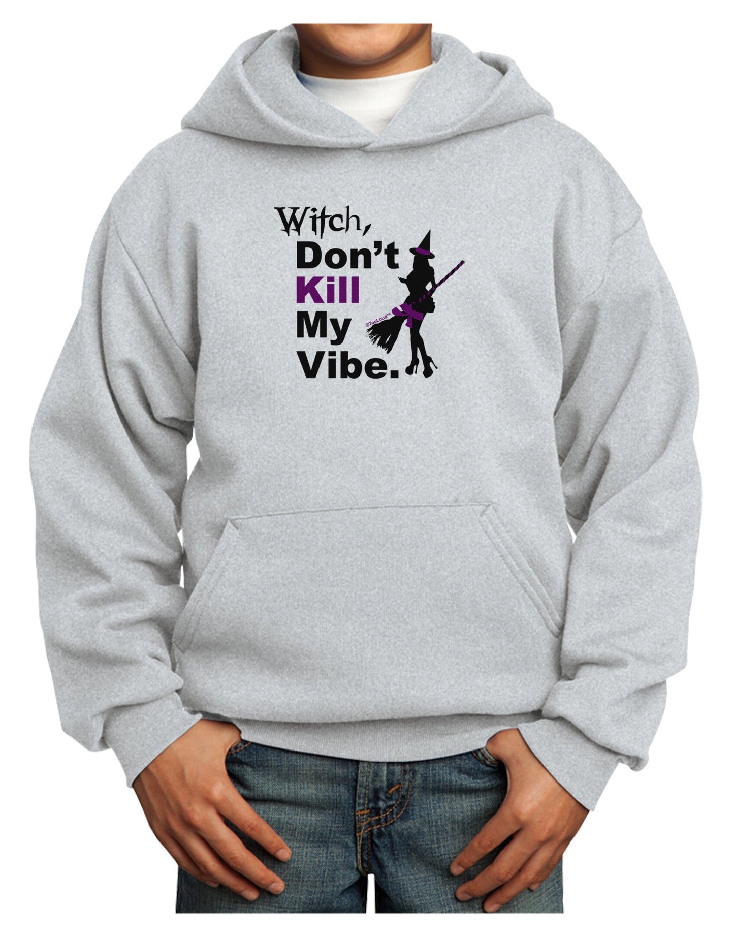 Don’t Kill My Vibe Youth Hoodie Pullover Sweatshirt-Youth Hoodie-TooLoud-Ash-XS-Davson Sales