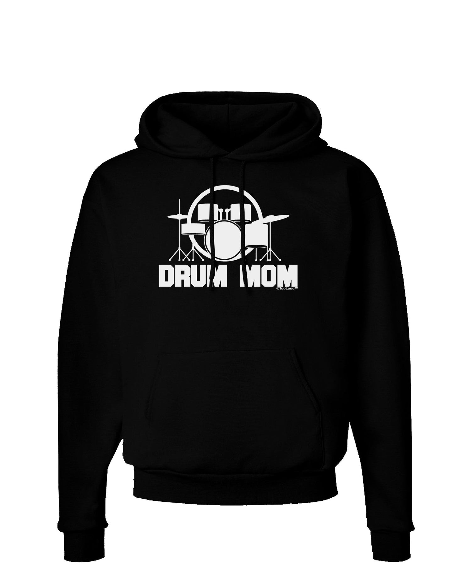 Drum Mom - Mother's Day Design Dark Hoodie Sweatshirt-Hoodie-TooLoud-Black-Small-Davson Sales