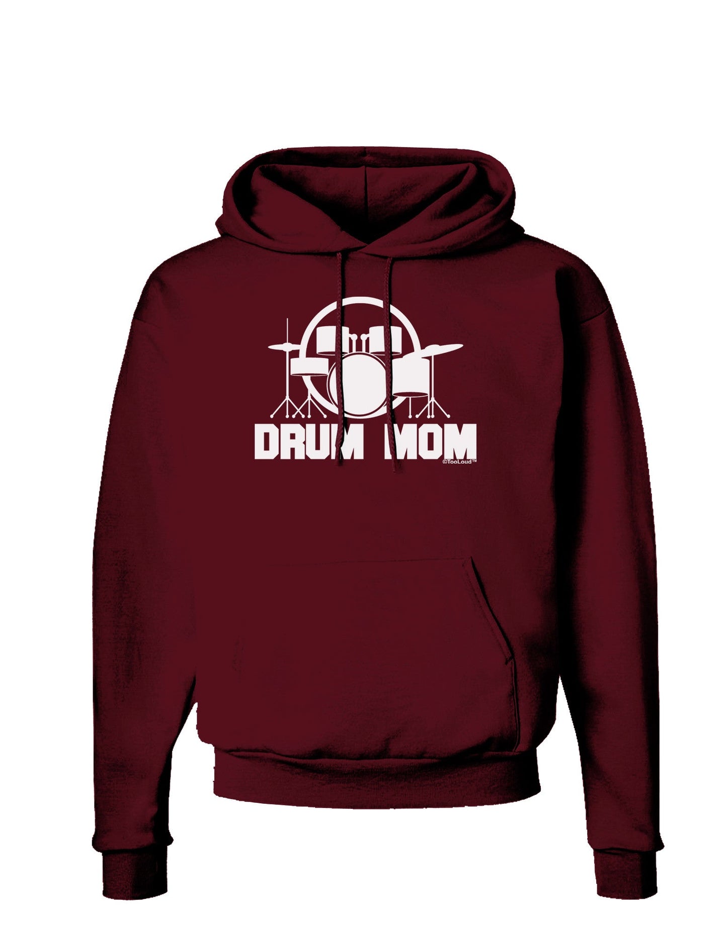 Drum Mom - Mother's Day Design Dark Hoodie Sweatshirt-Hoodie-TooLoud-Maroon-Small-Davson Sales