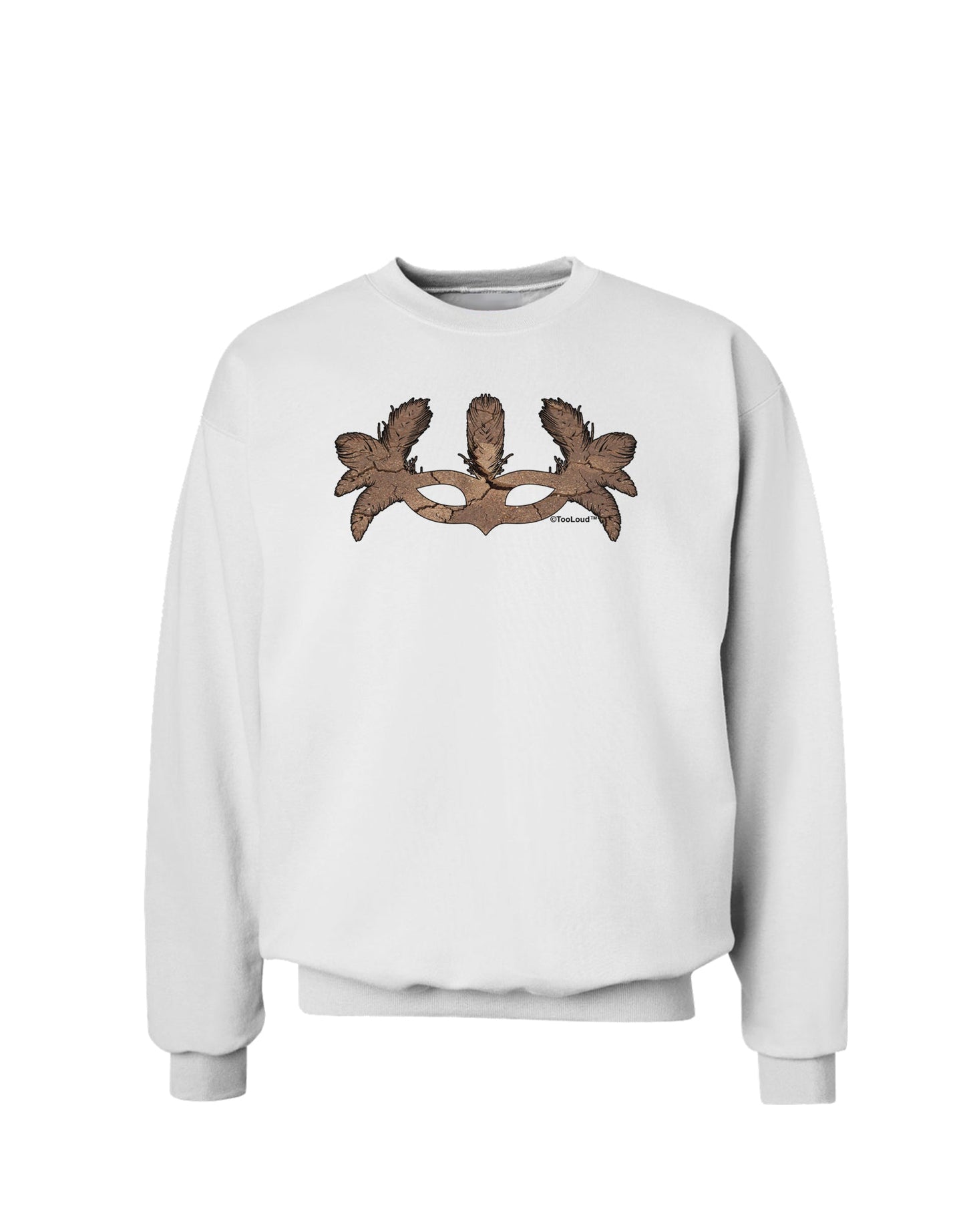 Earth Masquerade Mask Sweatshirt by TooLoud-Sweatshirts-TooLoud-White-Small-Davson Sales