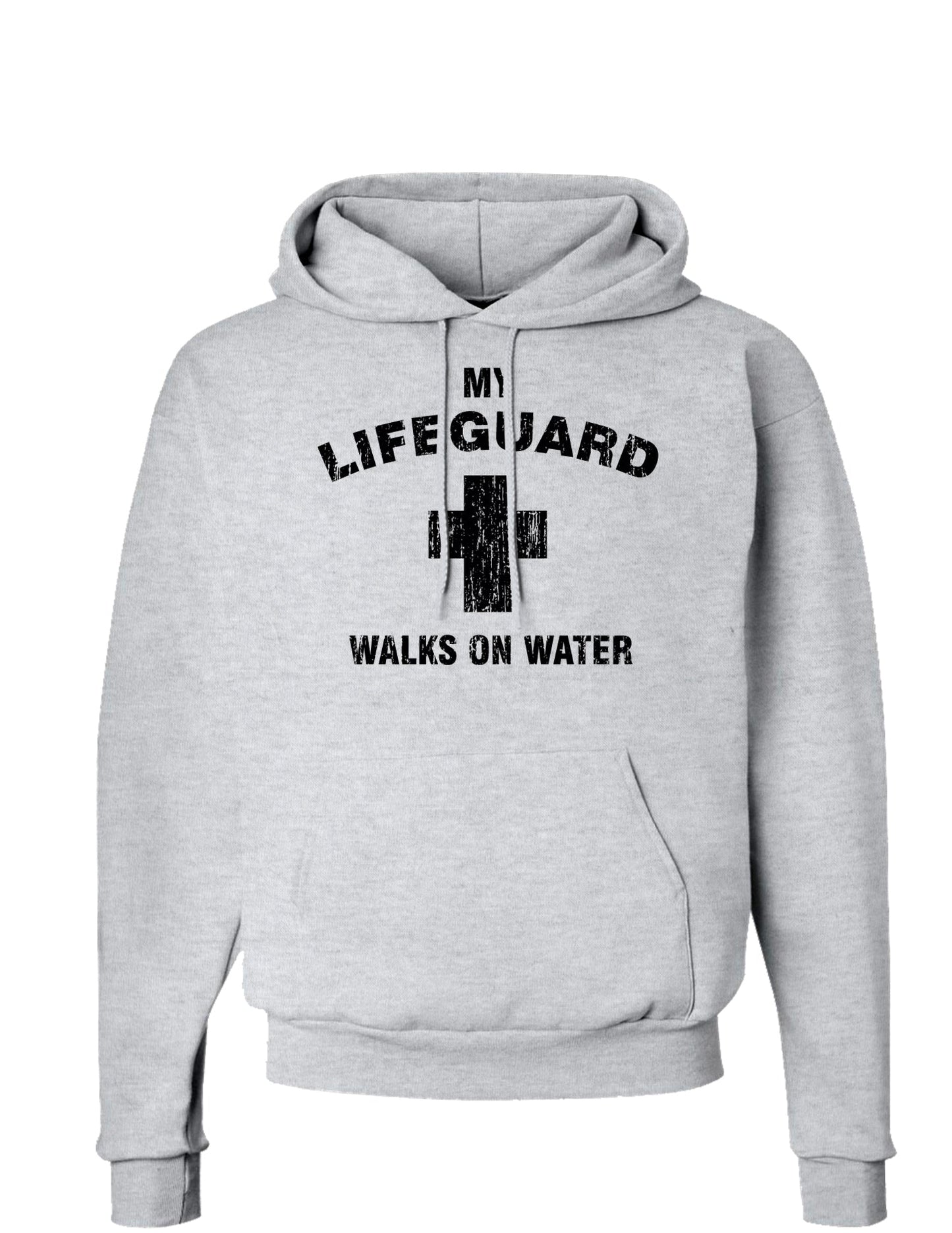 Easter Hoodie Sweatshirt - Hooded Sweatshirts Choose From Many Designs!-Hoodie-TooLoud-Grey-Small-My Lifeguard Walks On Water-Davson Sales