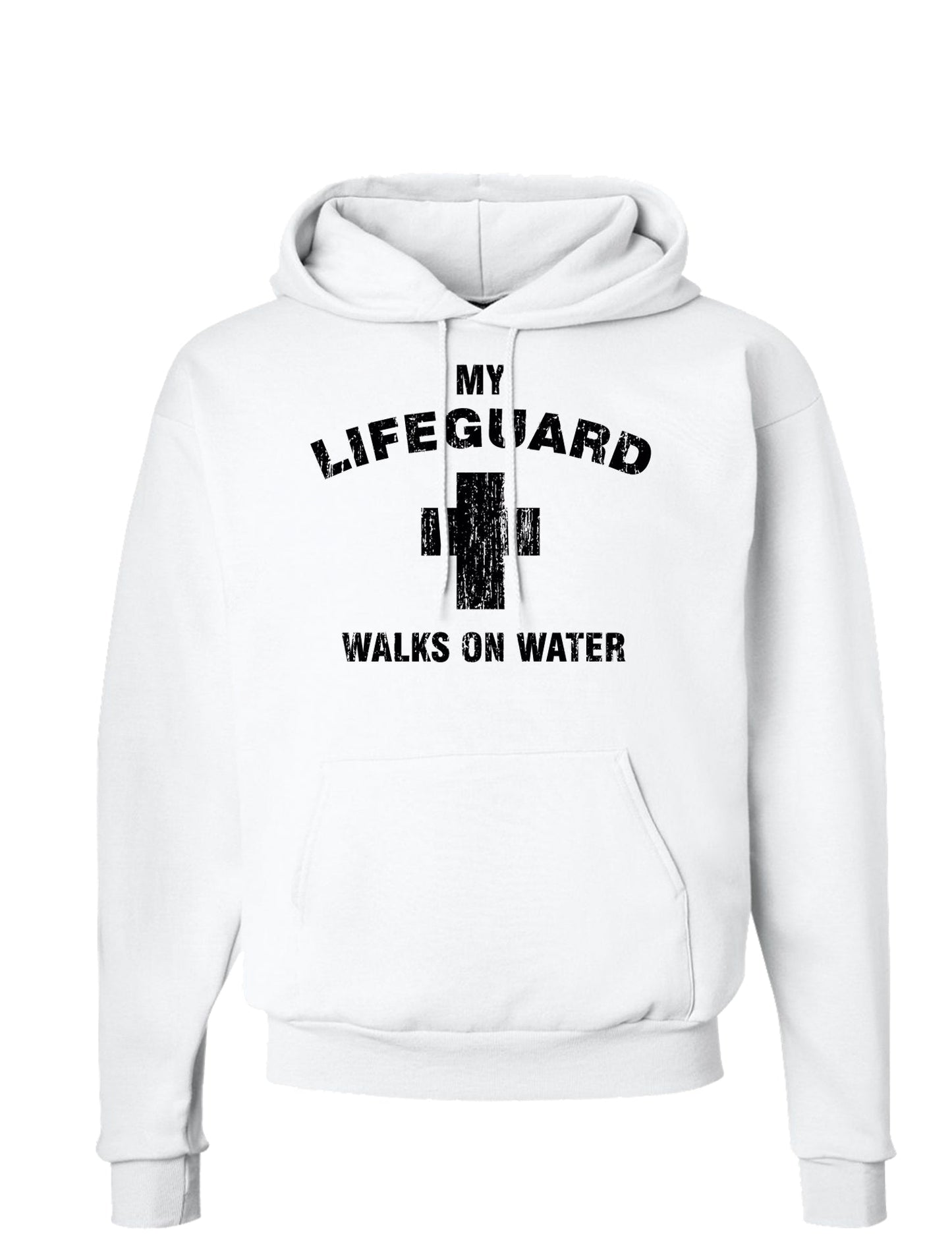 Easter Hoodie Sweatshirt - Hooded Sweatshirts Choose From Many Designs!-Hoodie-TooLoud-White-Small-My Lifeguard Walks On Water-Davson Sales