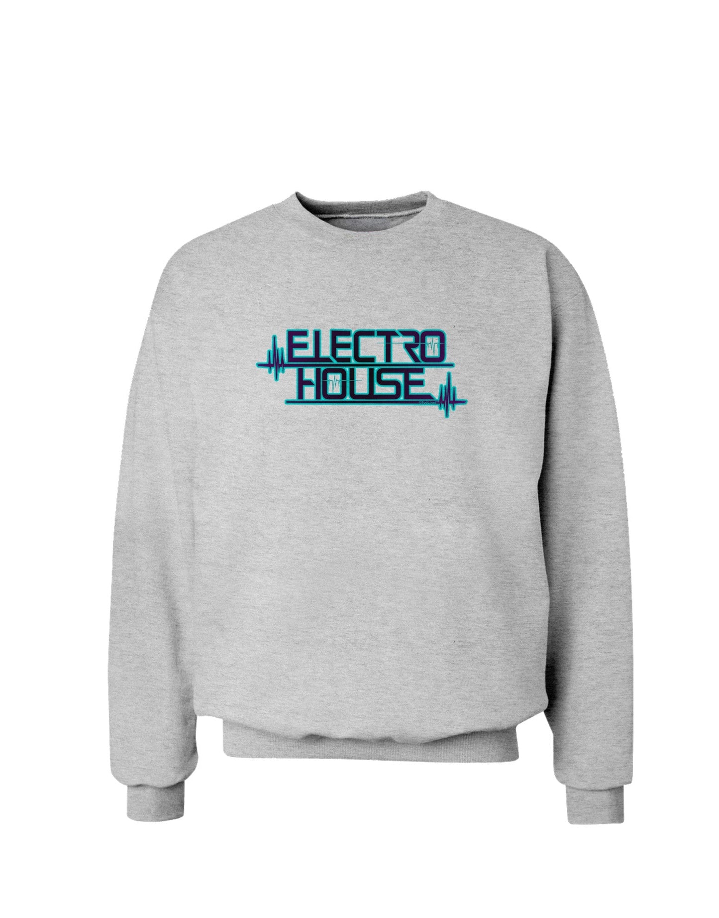 Electro House Bolt Sweatshirt-Sweatshirts-TooLoud-AshGray-Small-Davson Sales
