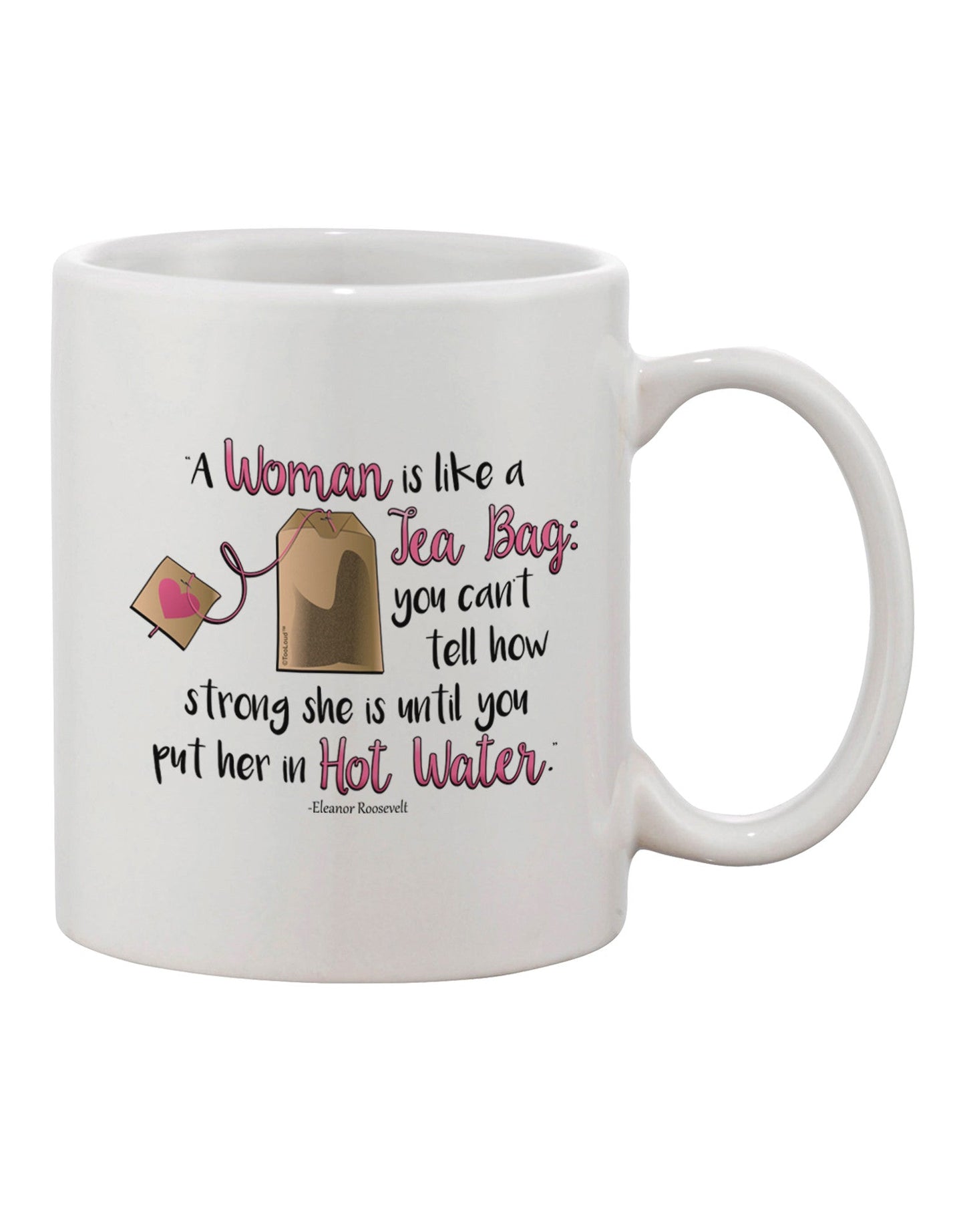 Elegant and Refined: Eleanor R Printed 11 oz Coffee Mug for Tea Lovers - TooLoud-11 OZ Coffee Mug-TooLoud-White-Davson Sales