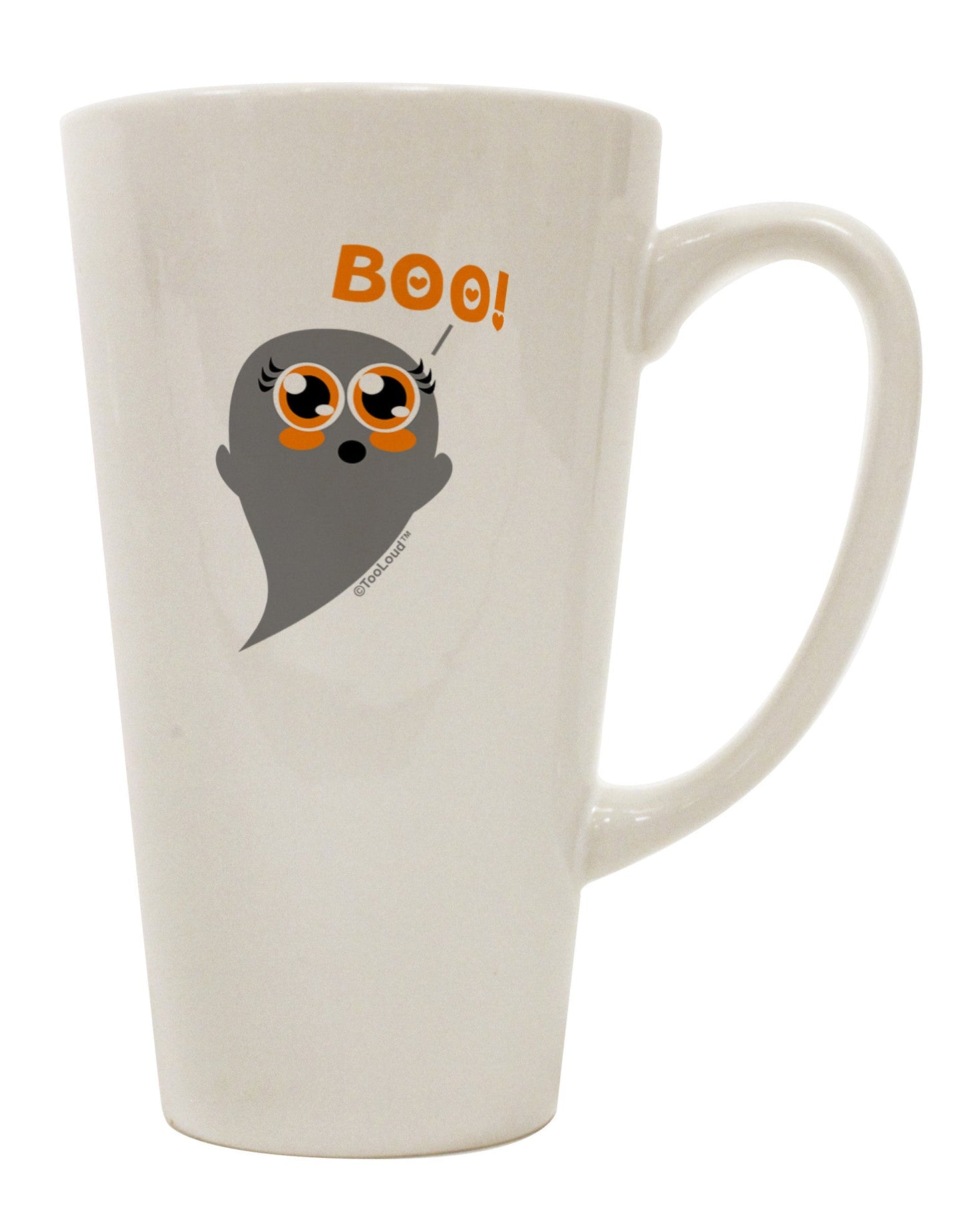 Elegant and Whimsical 16 Ounce Conical Latte Coffee Mug - TooLoud-Conical Latte Mug-TooLoud-White-Davson Sales