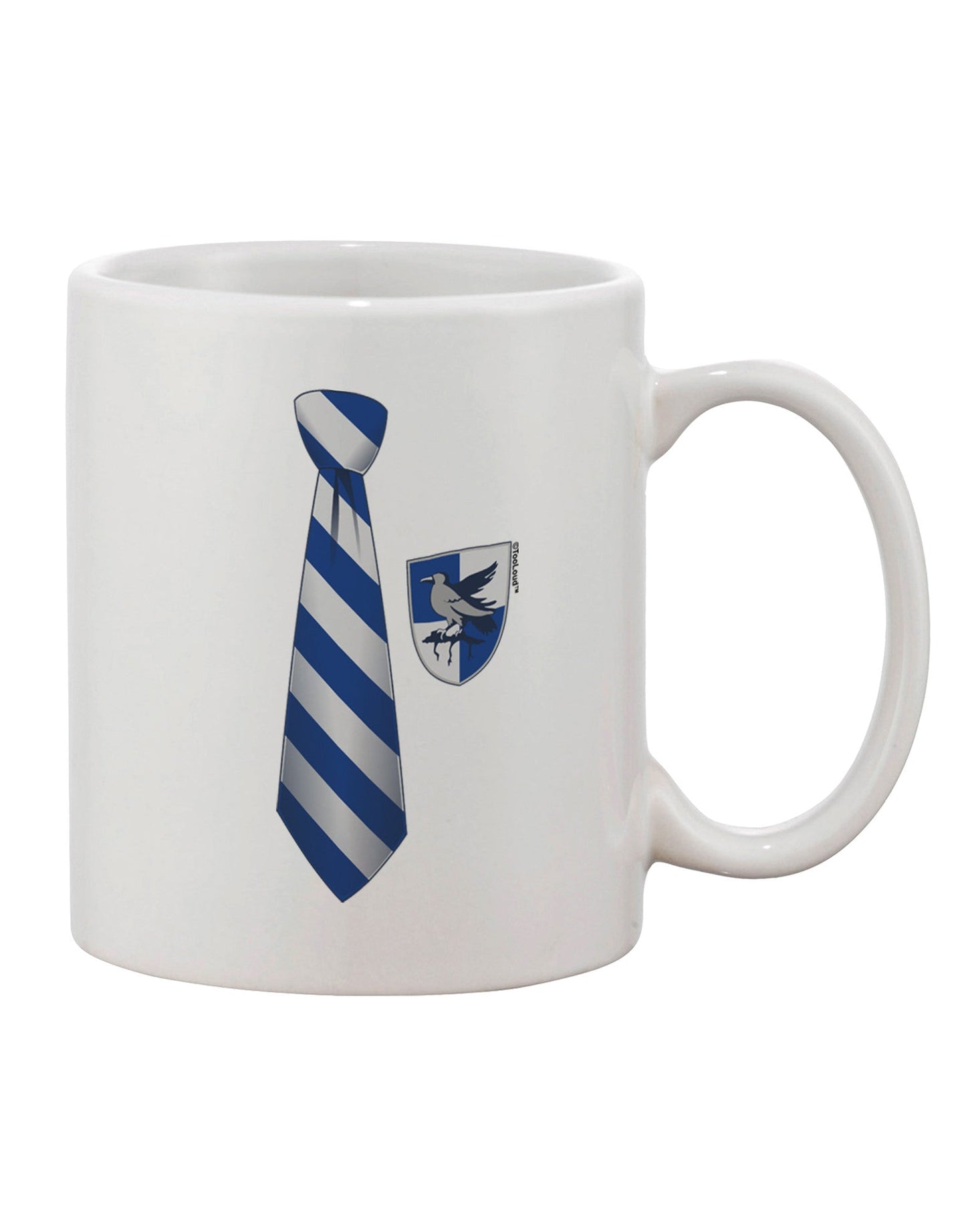 Elegant Blue and Silver Printed 11 oz Coffee Mug - Expertly Crafted for Drinkware Enthusiasts-11 OZ Coffee Mug-TooLoud-White-Davson Sales