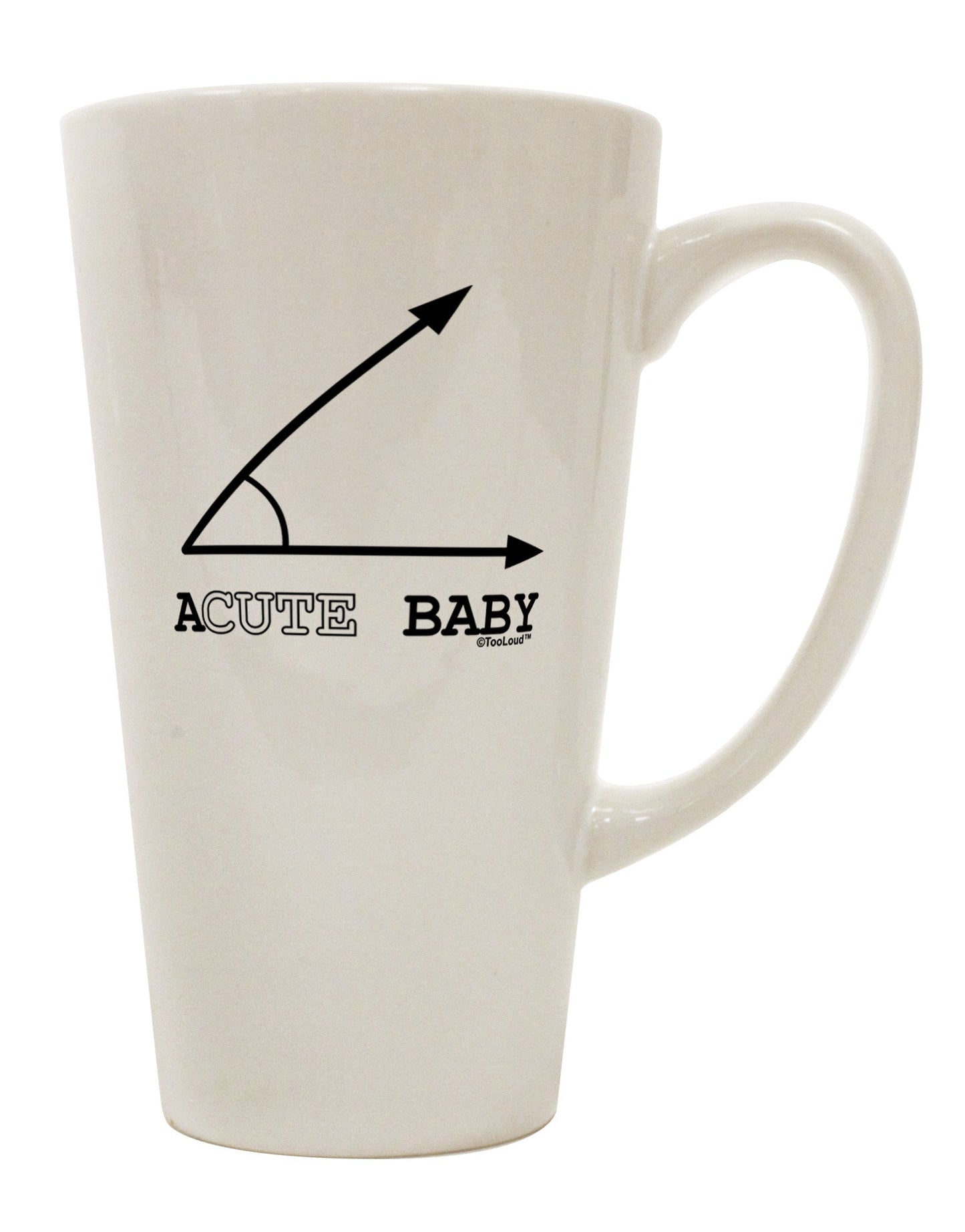 Elegant Conical Latte Coffee Mug - Perfect for Discerning Drinkware Enthusiasts - TooLoud-Conical Latte Mug-TooLoud-White-Davson Sales