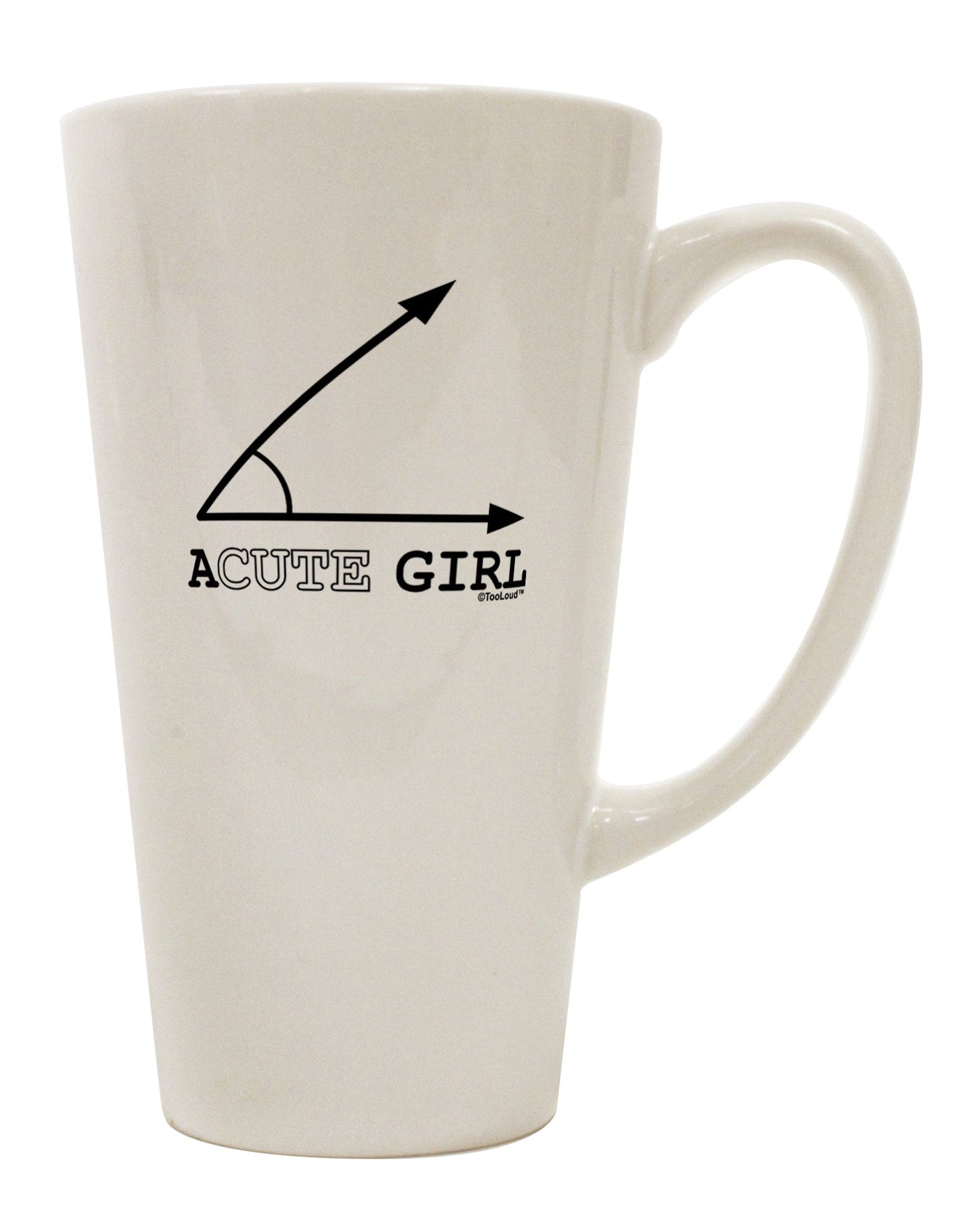 Elegant Conical Latte Coffee Mug - Perfect for Discerning Drinkware Enthusiasts - TooLoud-Conical Latte Mug-TooLoud-White-Davson Sales