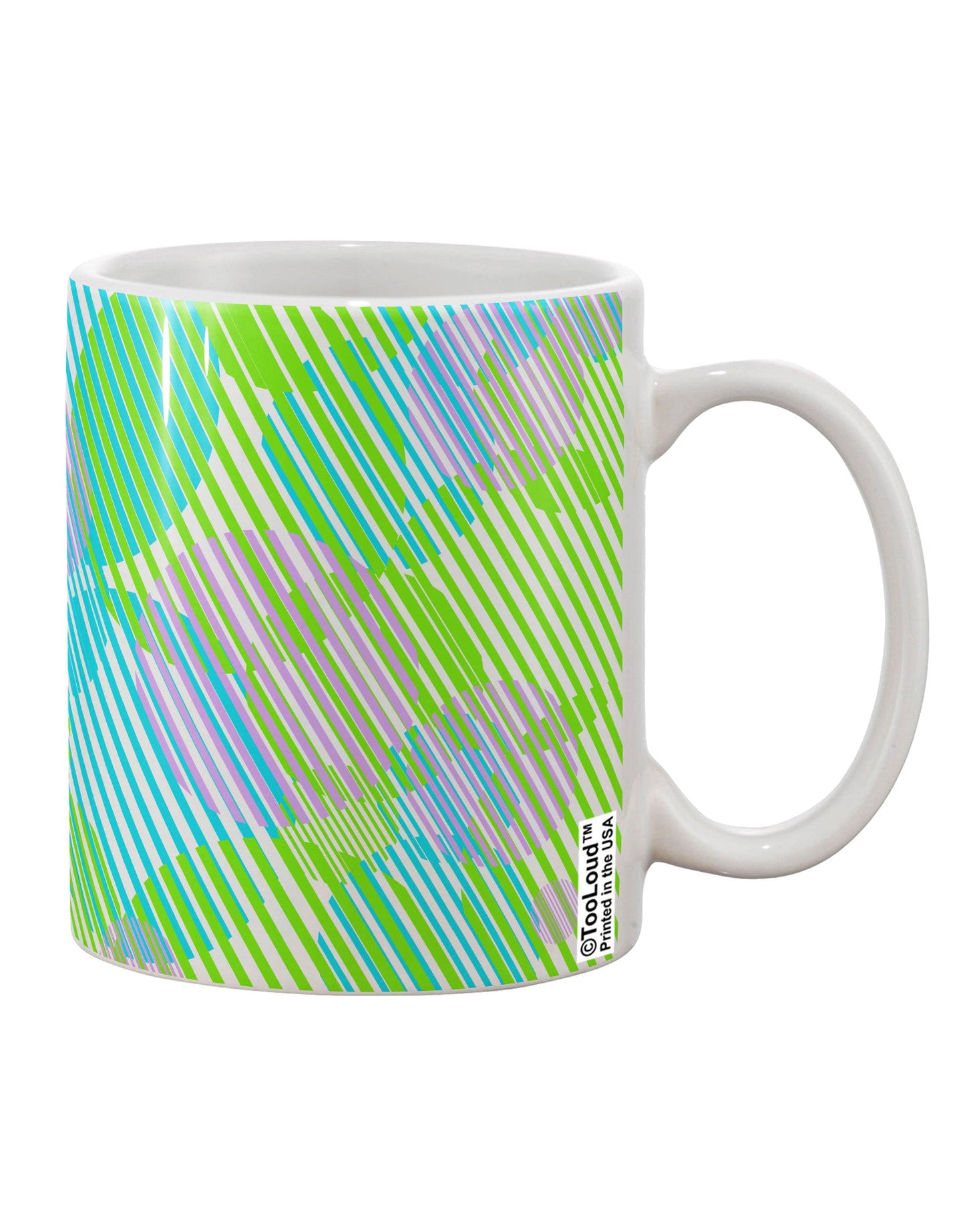 Elevate Your Beverage Experience with the Geometric Circles Pattern AOP Printed 11 oz Coffee Mug All Over Print - TooLoud-11 OZ Coffee Mug-TooLoud-White-Davson Sales