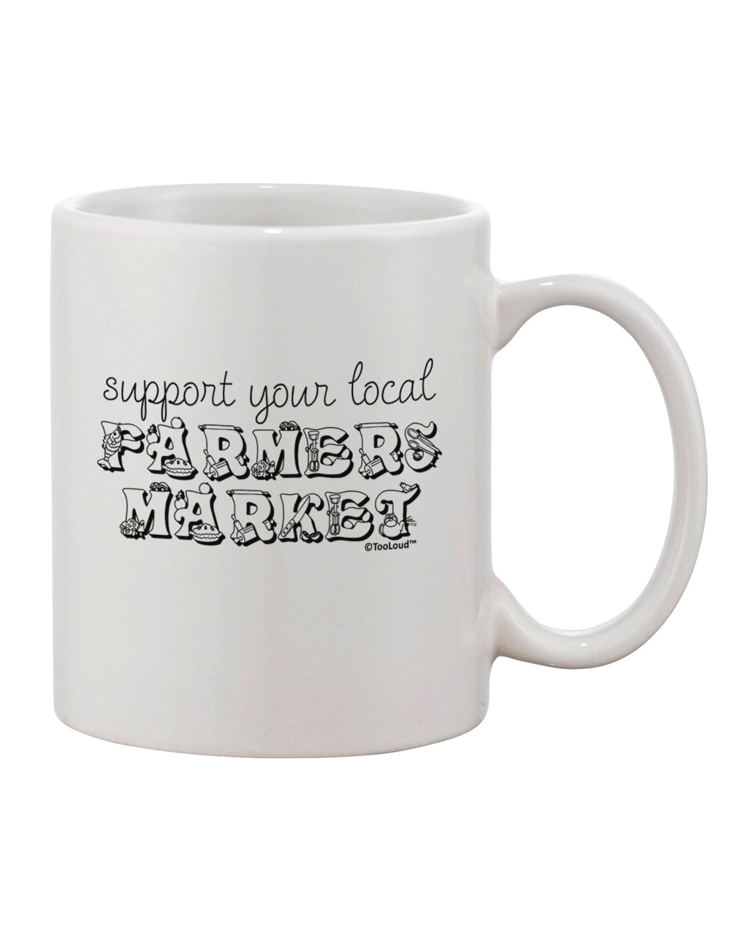 Elevate Your Morning Brew with a Charming Farmers Market-Inspired 11 oz Coffee Mug - TooLoud-11 OZ Coffee Mug-TooLoud-White-Davson Sales