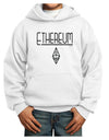 Ethereum with logo Youth Hoodie Pullover Sweatshirt-Youth Hoodie-TooLoud-White-XS-Davson Sales
