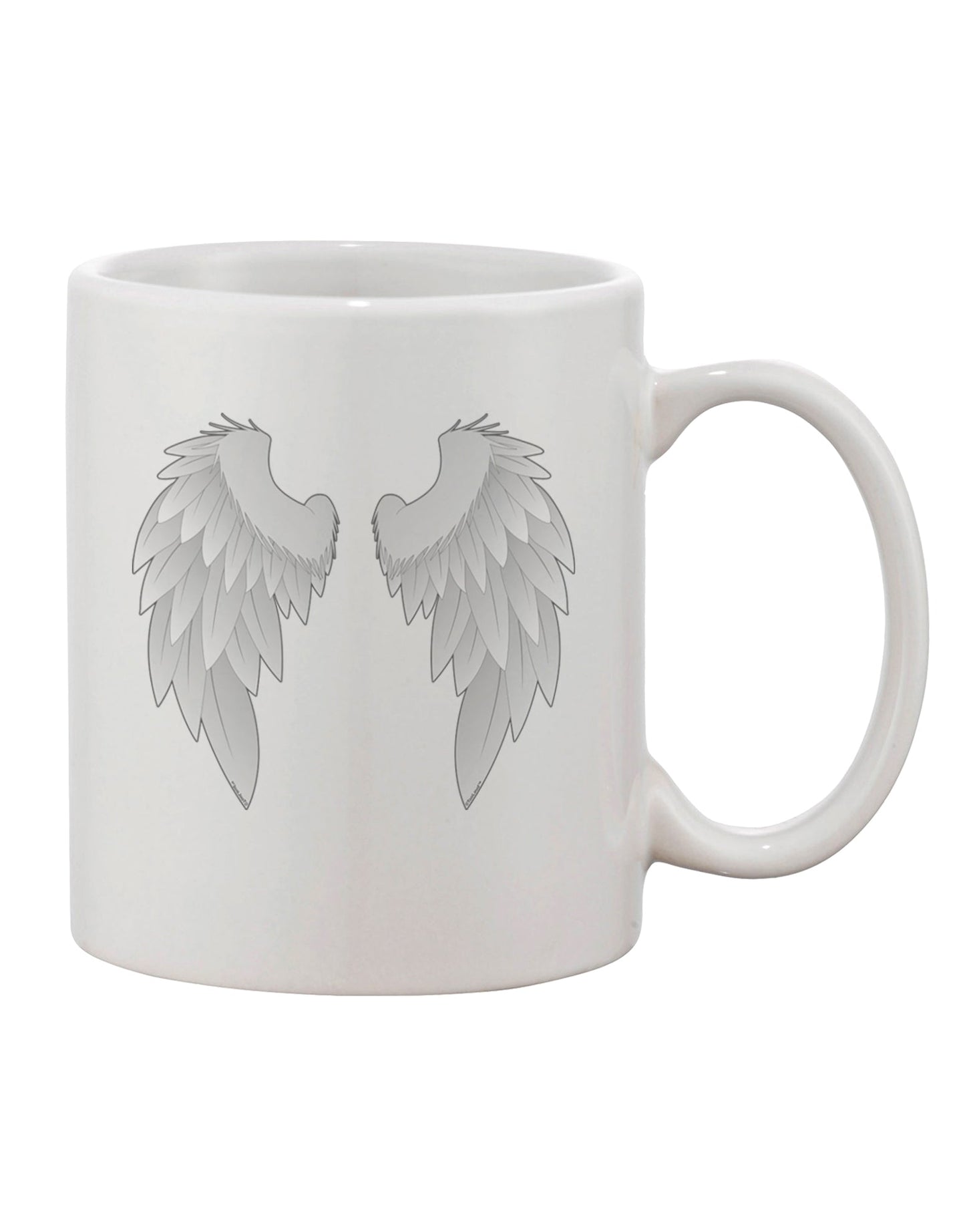 Exquisite Angel Wings Patterned 11 oz Coffee Mug - Crafted by a Drinkware Expert-11 OZ Coffee Mug-TooLoud-White-Davson Sales