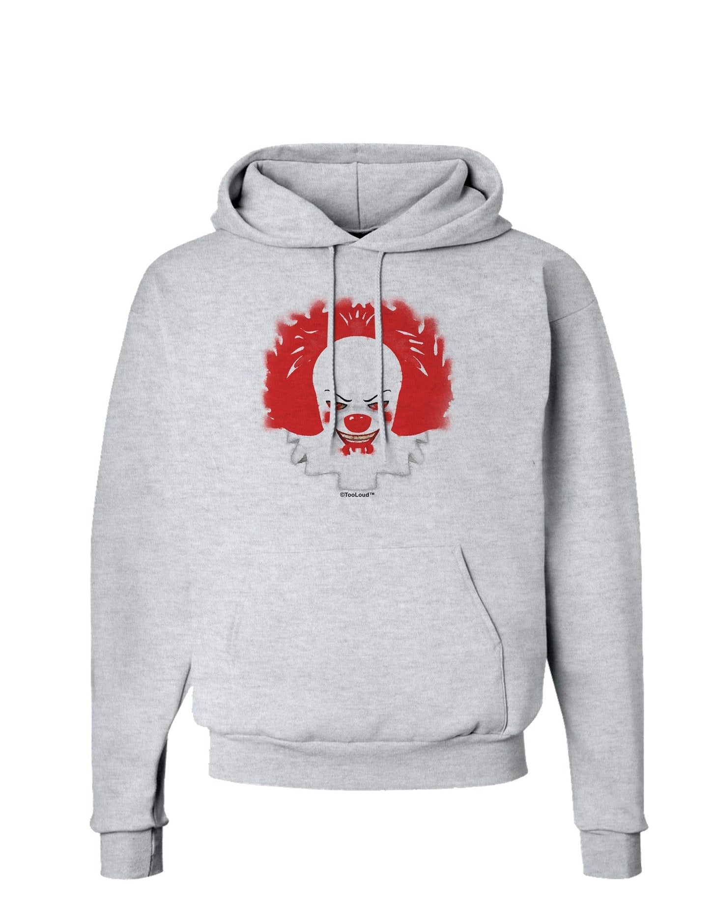 Extra Scary Clown Watercolor Hoodie Sweatshirt-Hoodie-TooLoud-AshGray-Small-Davson Sales