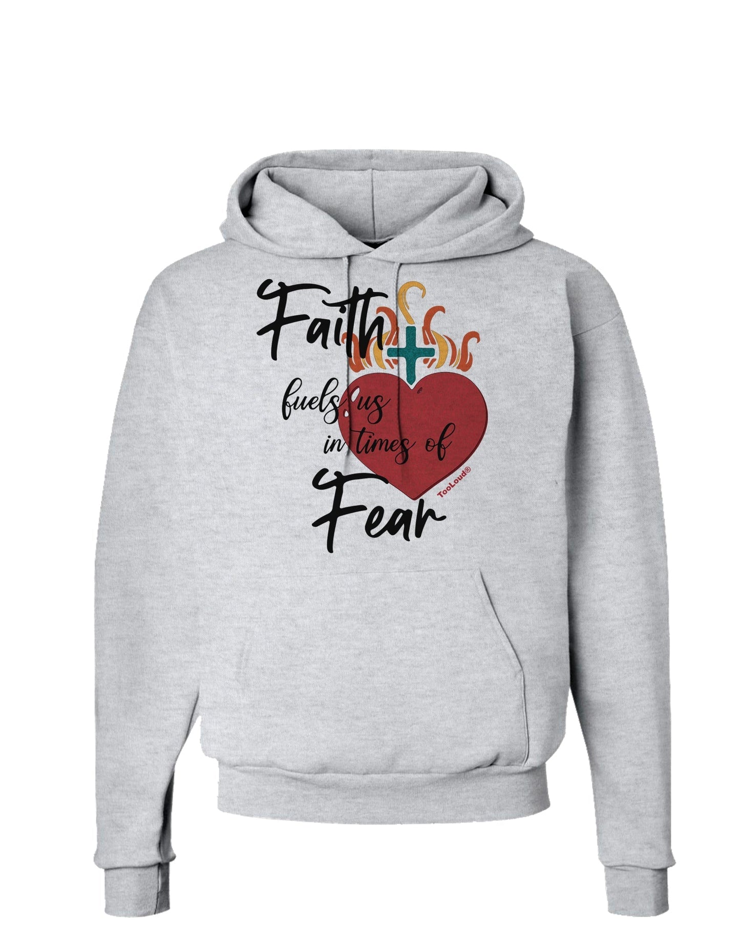 Faith Fuels us in Times of Fear Hoodie Sweatshirt-Hoodie-TooLoud-AshGray-Small-Davson Sales