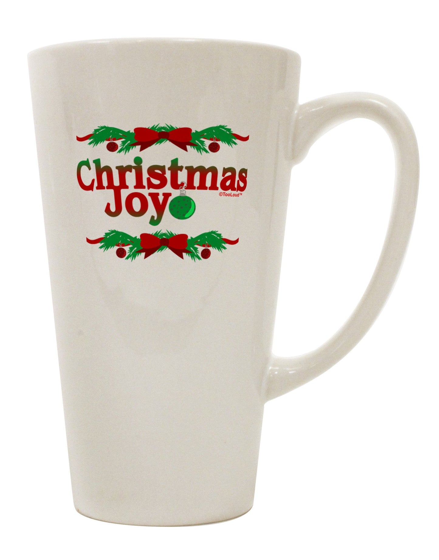 Festive Holiday Delight 16 oz Conical Latte Coffee Mug - TooLoud-Conical Latte Mug-TooLoud-White-Davson Sales
