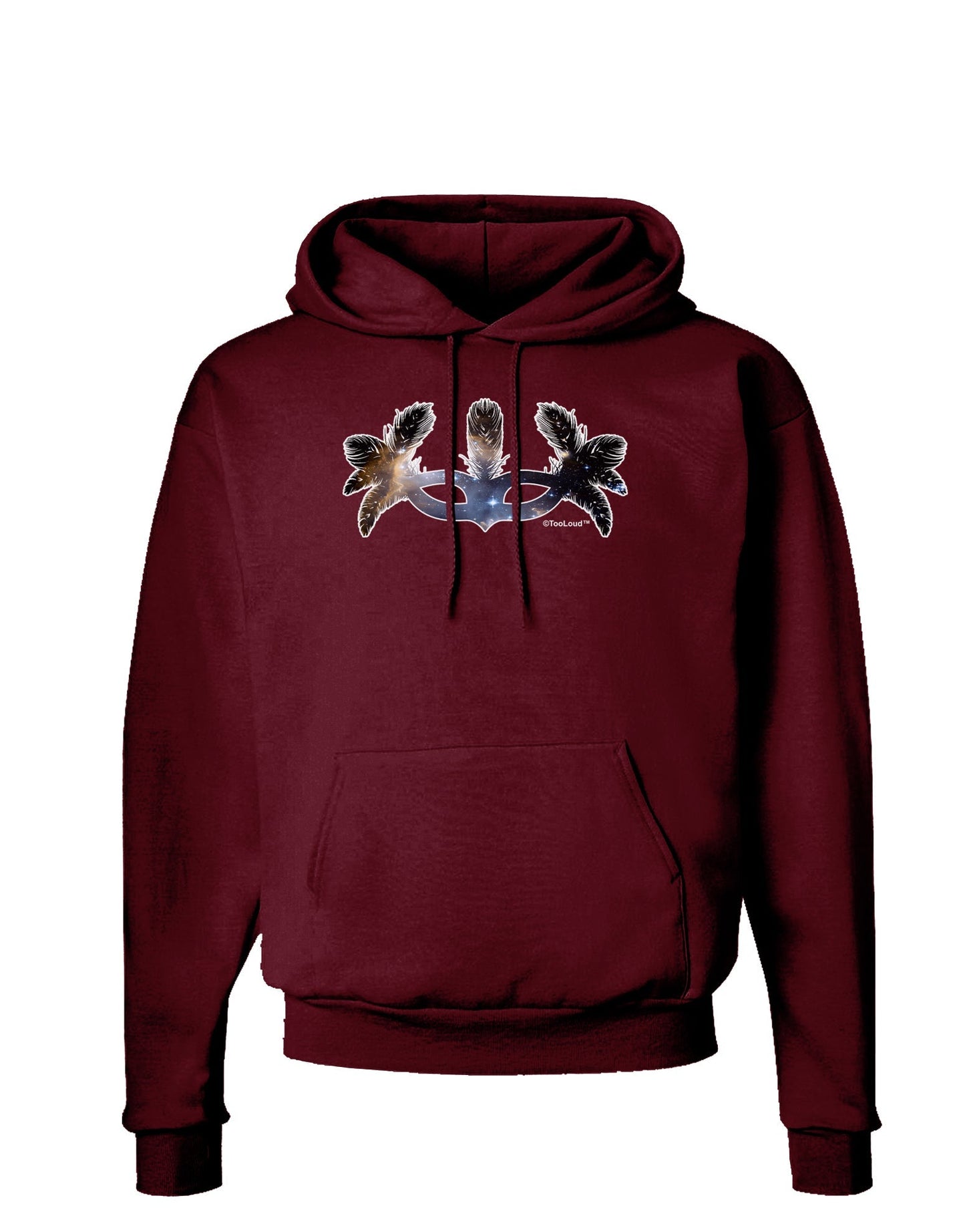 Galaxy Masquerade Mask Dark Hoodie Sweatshirt by TooLoud-Hoodie-TooLoud-Maroon-Small-Davson Sales