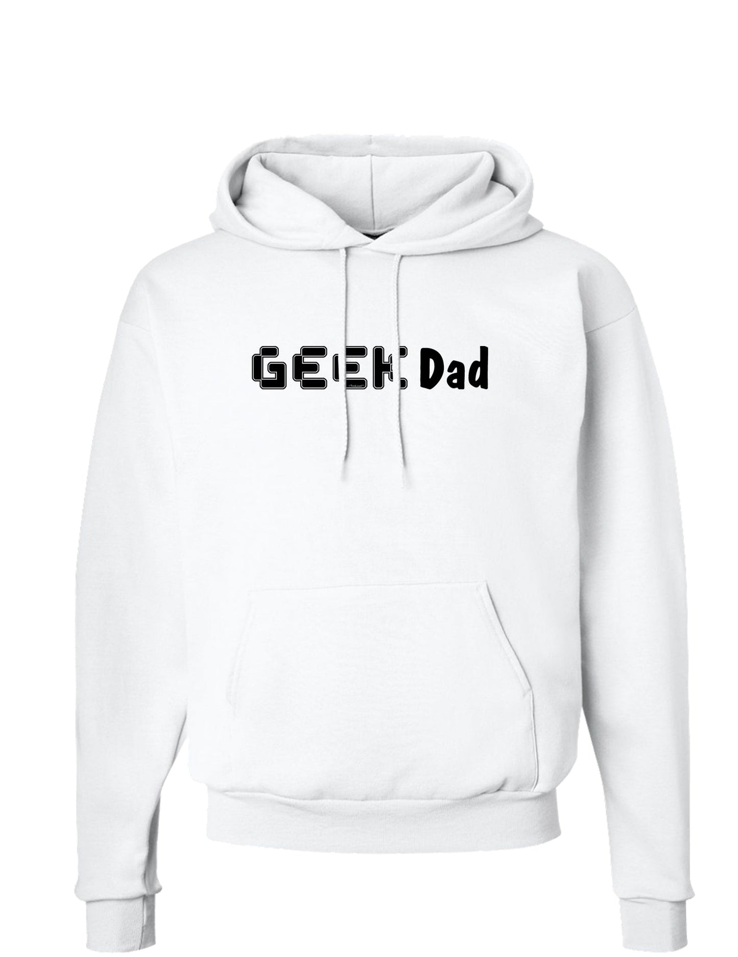 Geek Dad Hoodie Sweatshirt-TooLoud-White-Small-Davson Sales