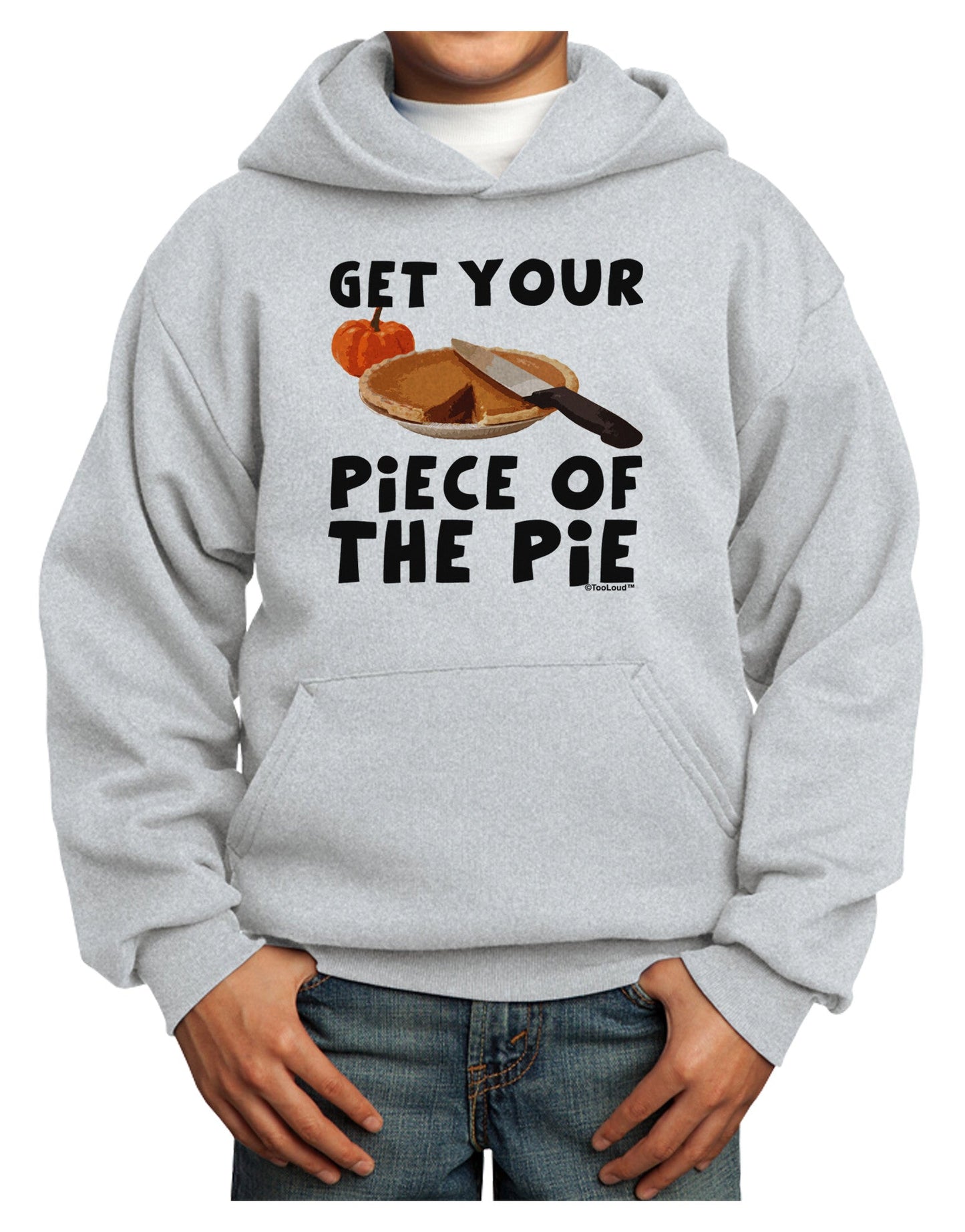 Get Your Piece Youth Hoodie Pullover Sweatshirt-Youth Hoodie-TooLoud-Ash-XS-Davson Sales