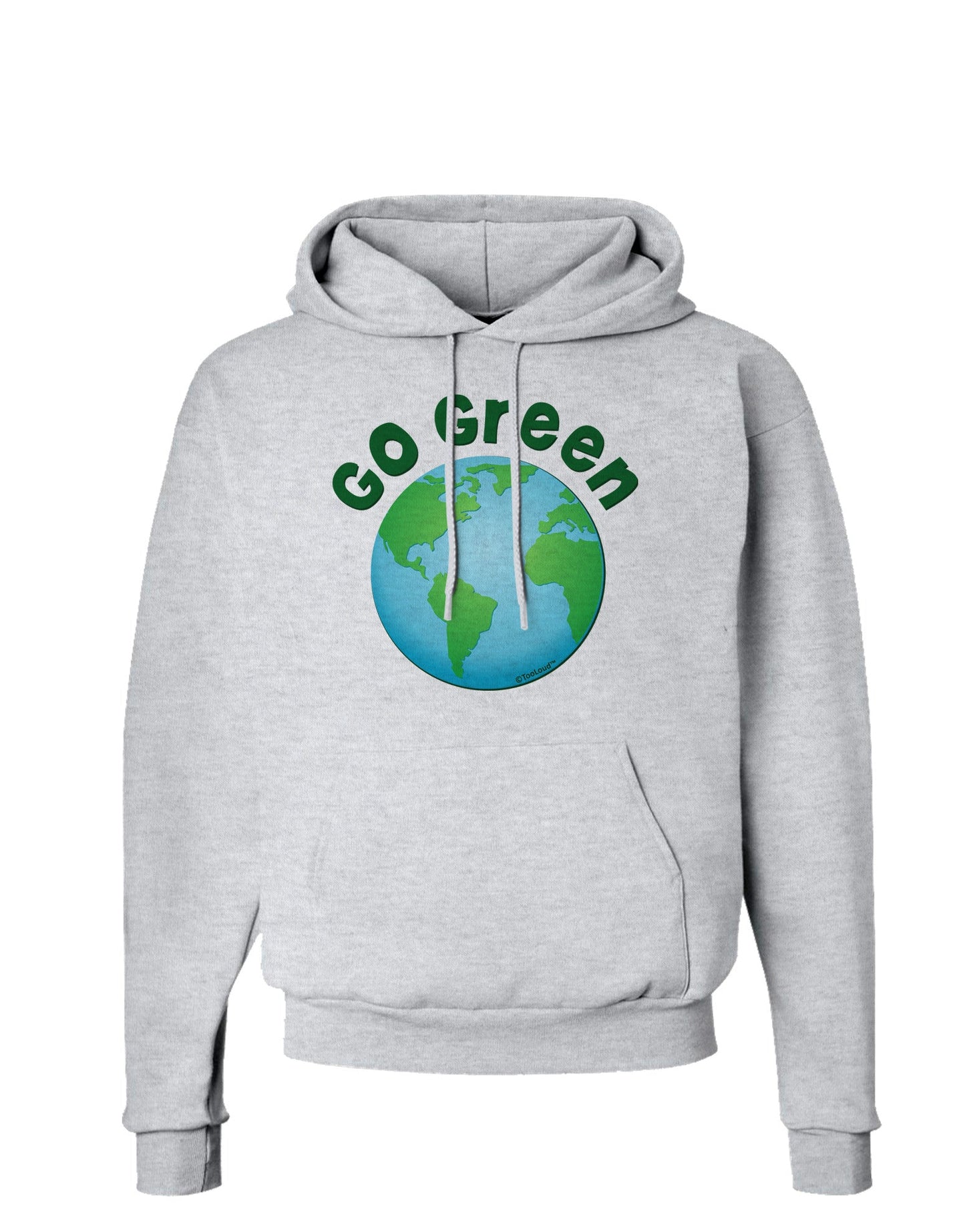 Go Green - Planet Earth Hoodie Sweatshirt-Hoodie-TooLoud-AshGray-Small-Davson Sales