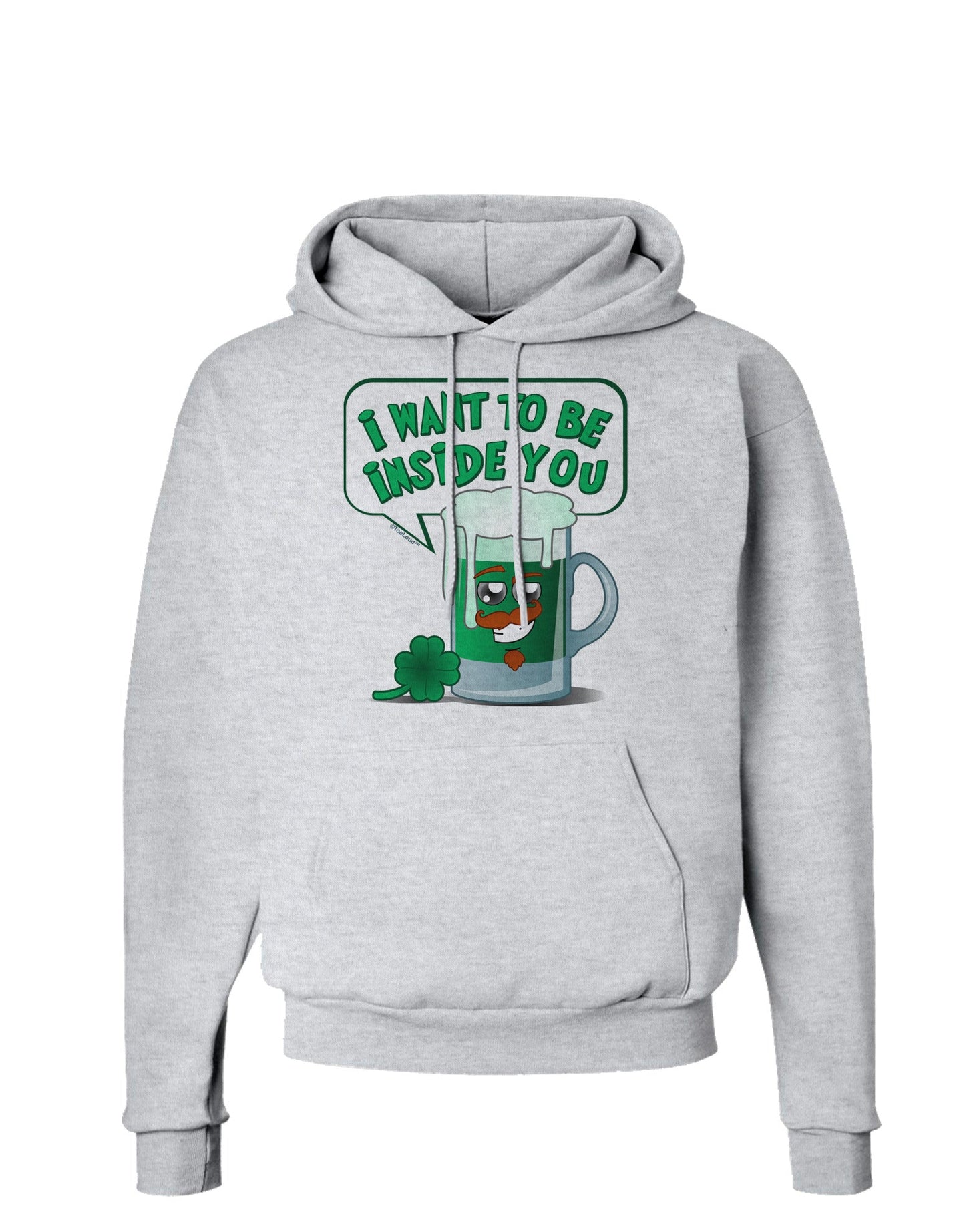 Green Beer - Inside You Hoodie Sweatshirt-Hoodie-TooLoud-AshGray-Small-Davson Sales