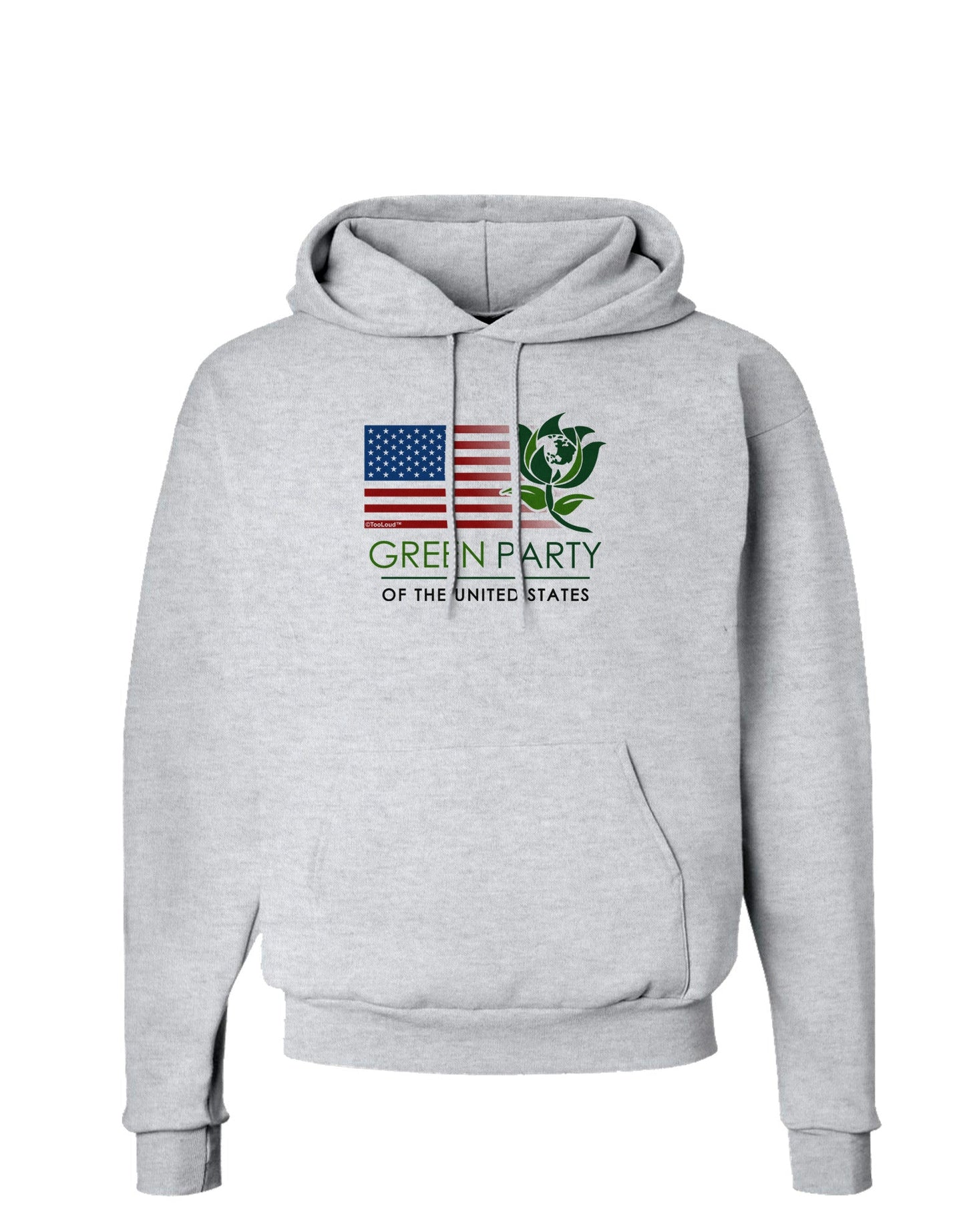 Green Party US Flag Hoodie Sweatshirt-Hoodie-TooLoud-AshGray-Small-Davson Sales