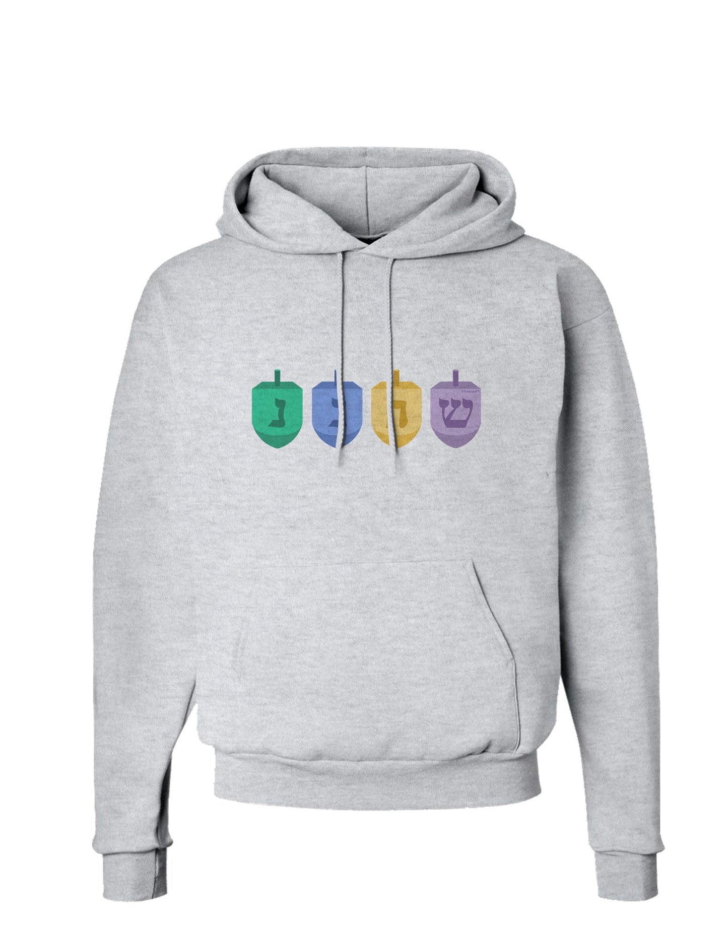 Hanukkah Dreidels Hoodie Sweatshirt-Hoodie-TooLoud-AshGray-Small-Davson Sales